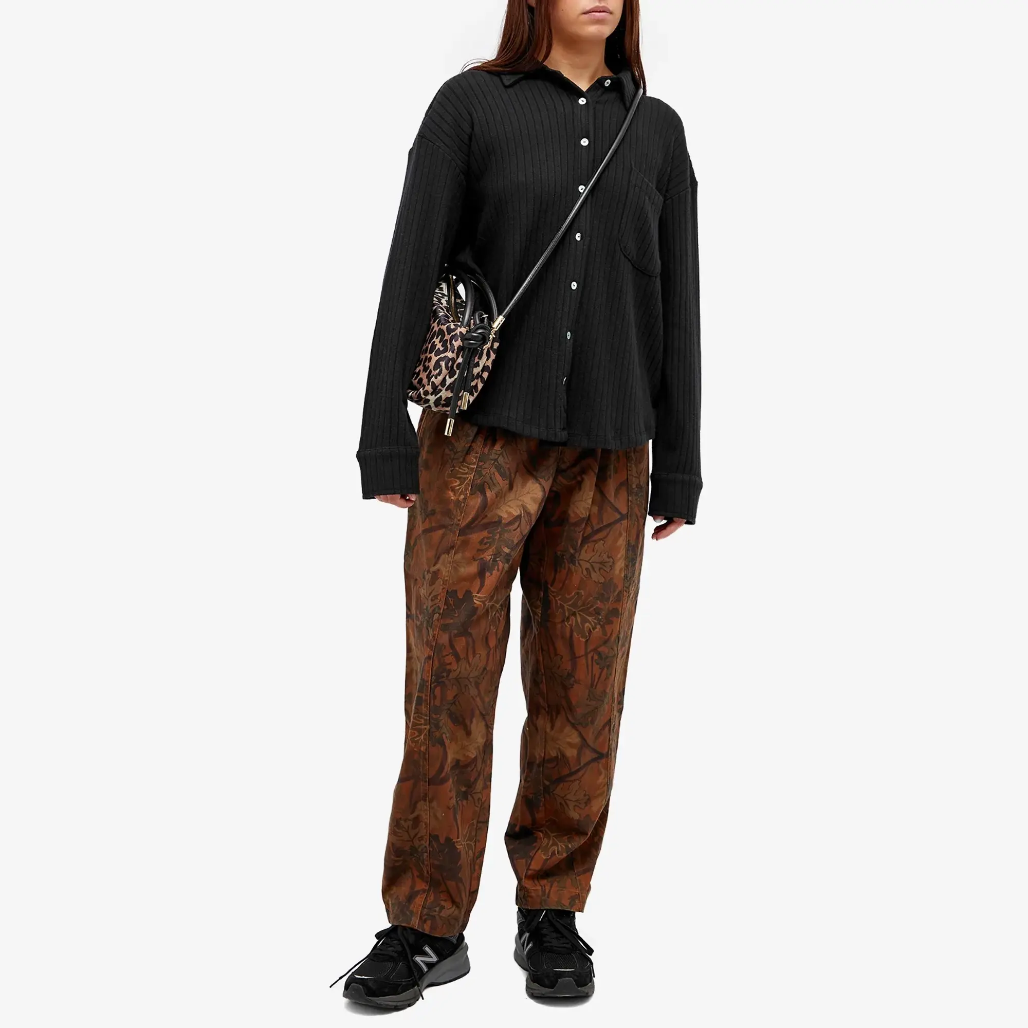 YMC Women's Sylvian Trousers Brown Multi
