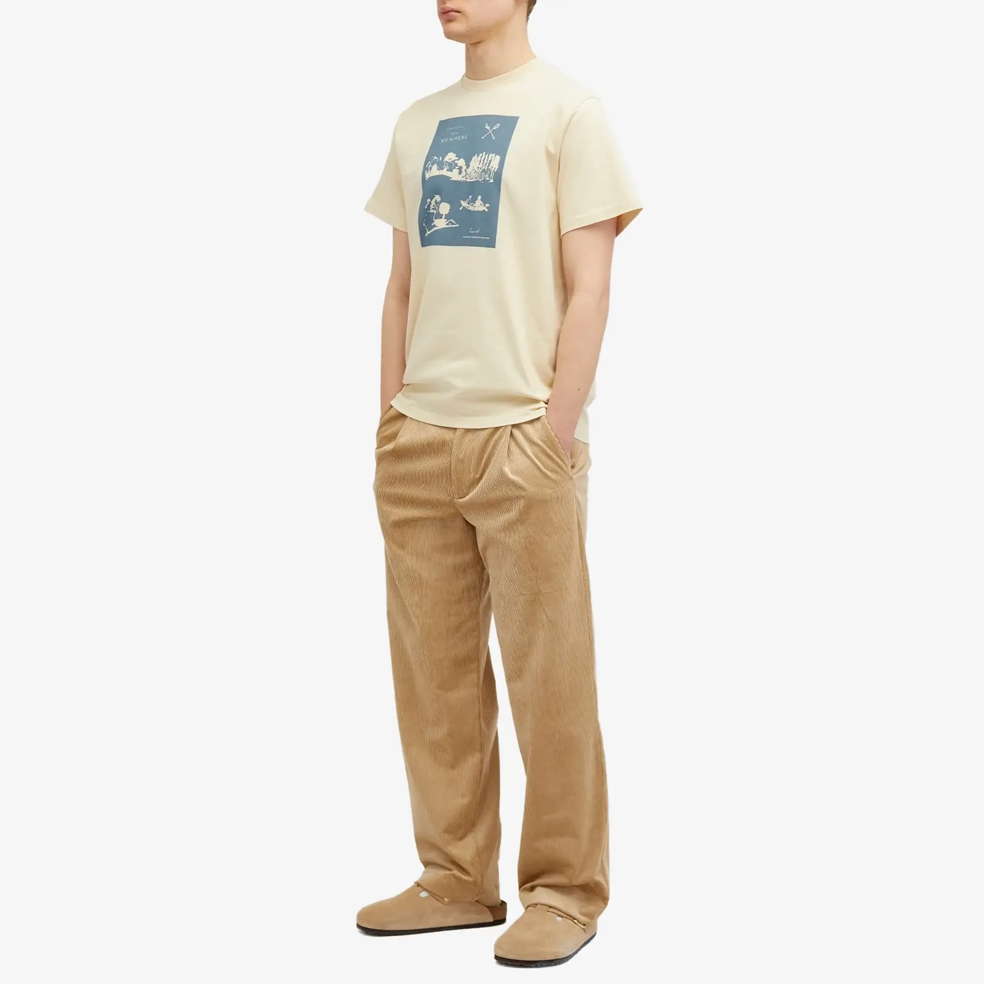 Foret Men's Falls T-Shirt Oat