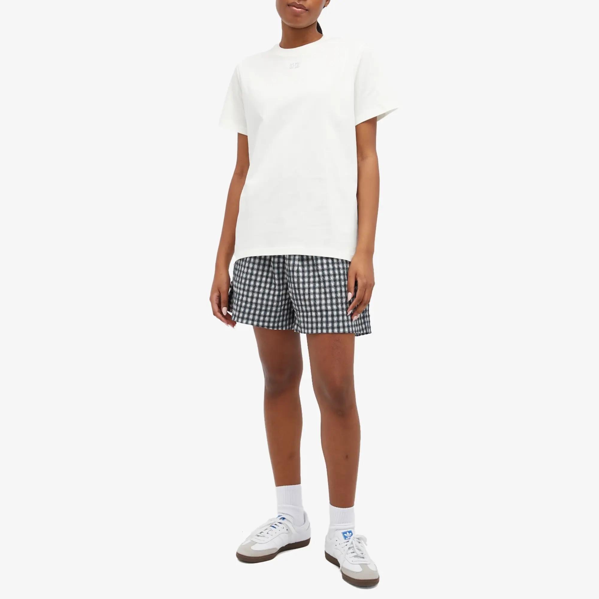 GANNI Women's Elasticated Shorts Egret