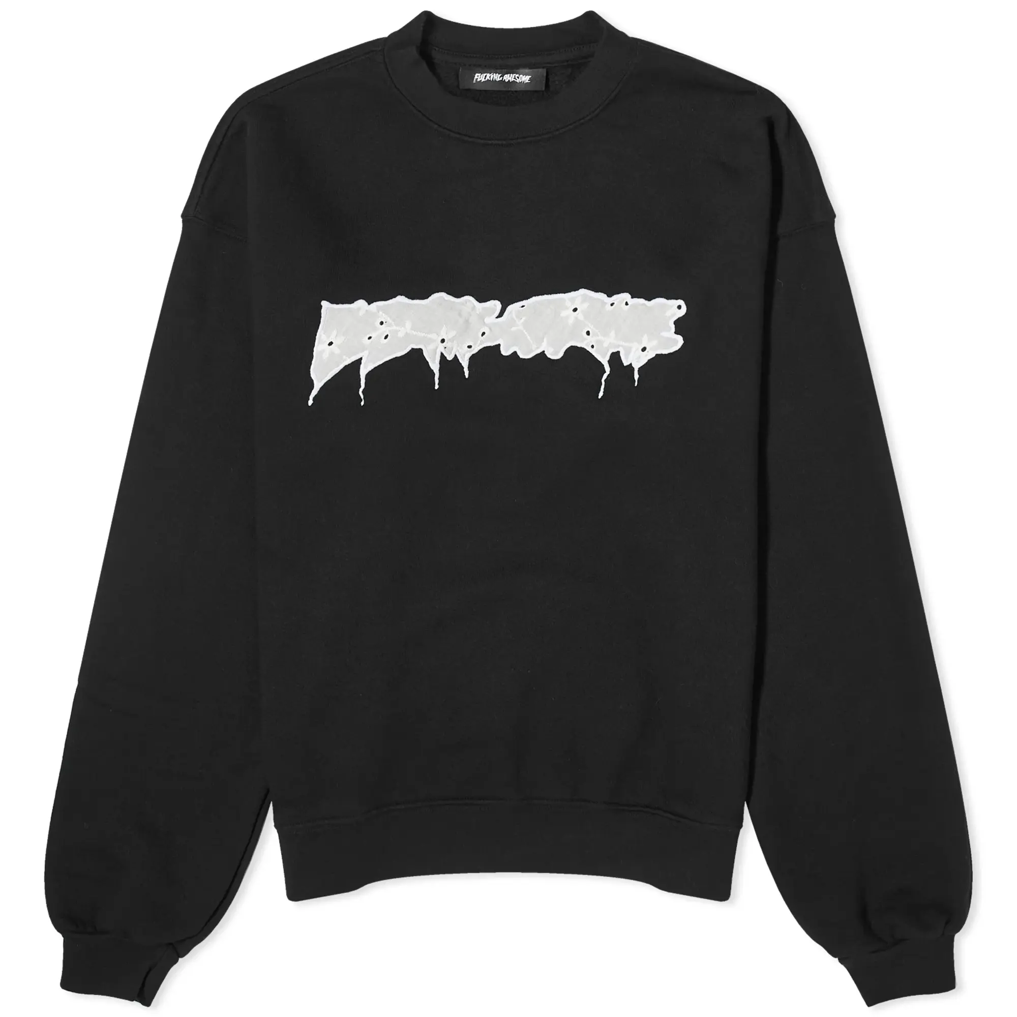 Fucking Awesome Men's Doily Stamp Crew Sweat Black