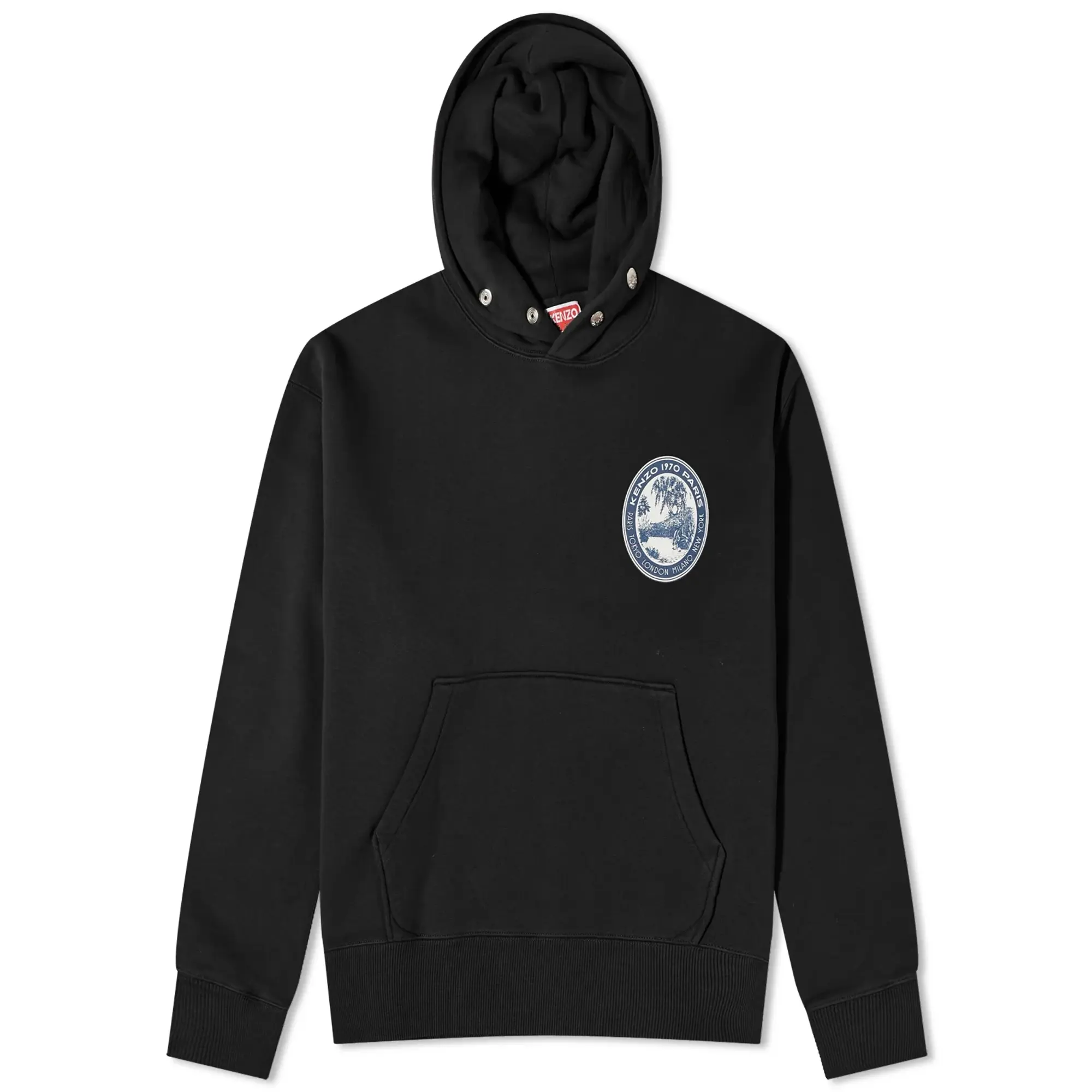 Kenzo Men's Patch Popover Hoodie Black