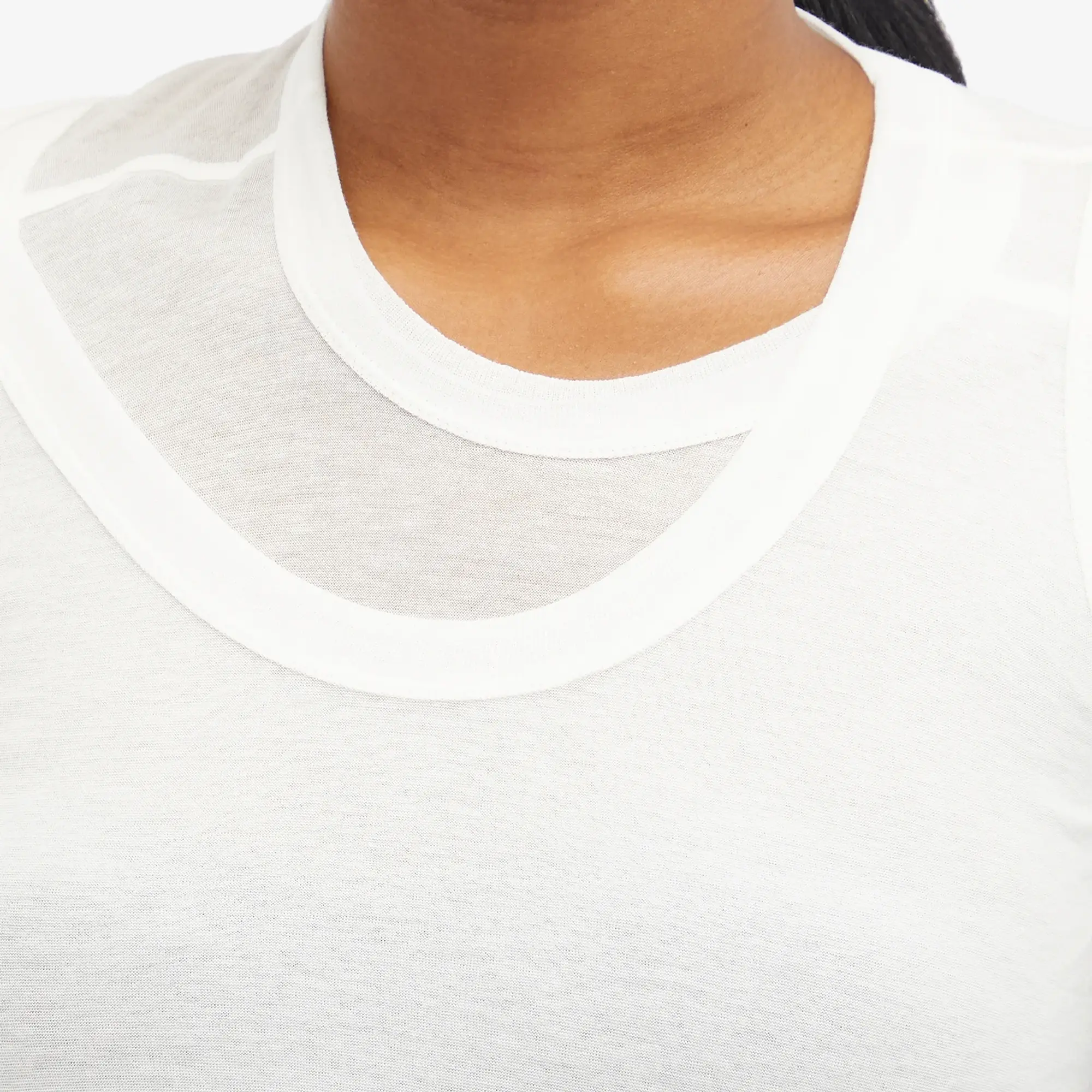 Rick Owens Women's Cropped Banana Top Milk
