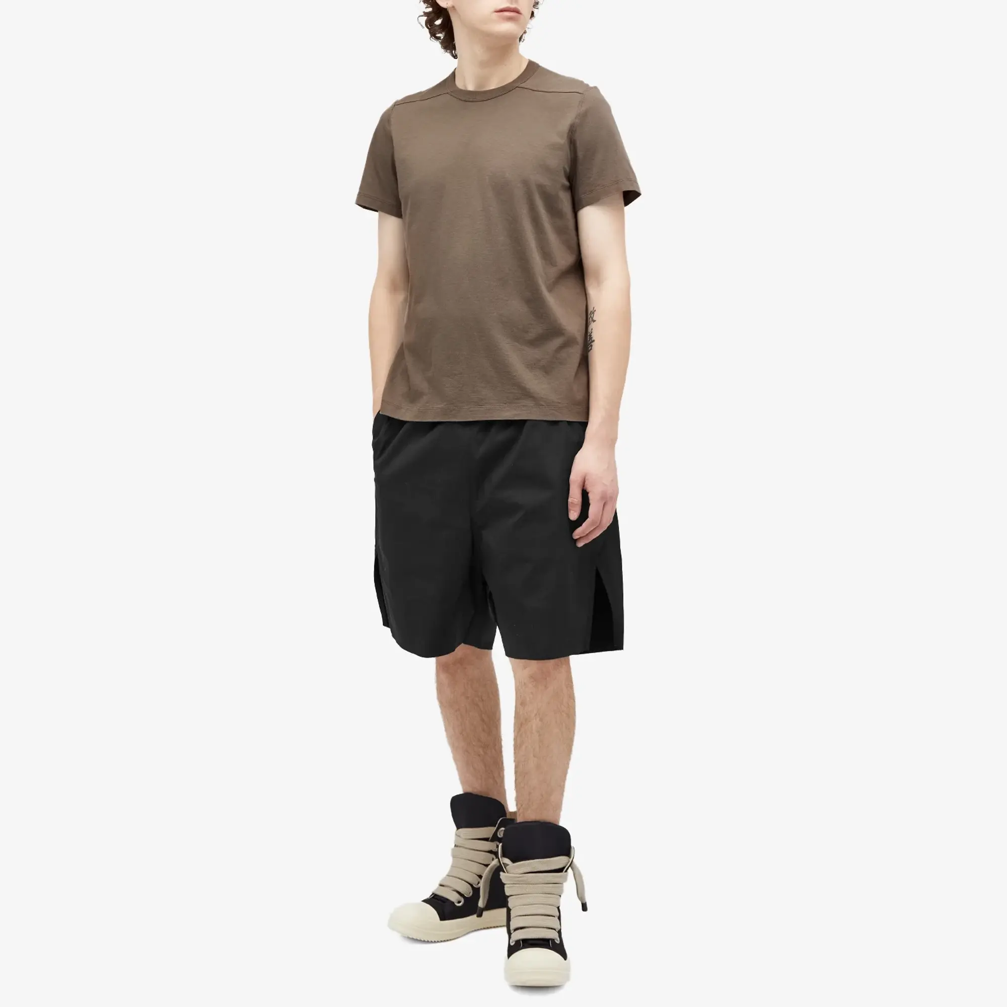 Rick Owens Men's Short Level T-Shirt Dust