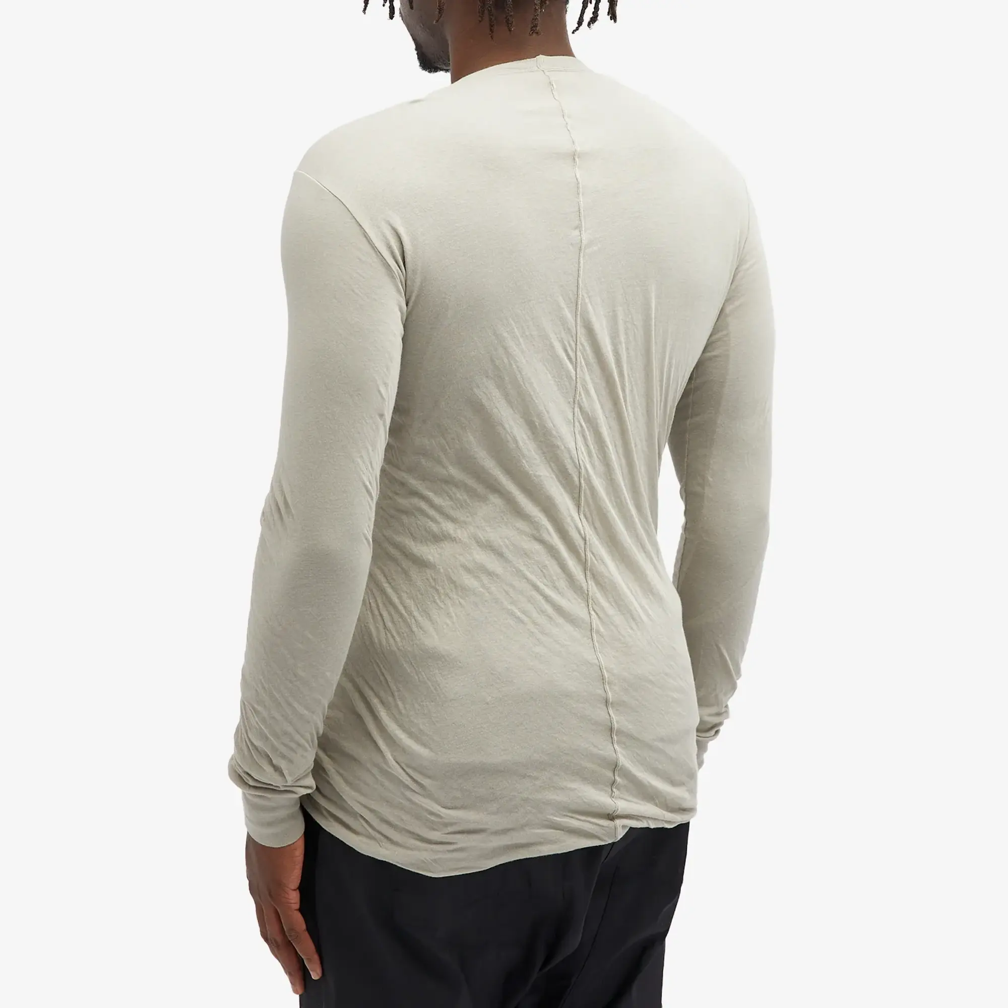 Rick Owens Men's Double Long Sleeve T-Shirt Pearl