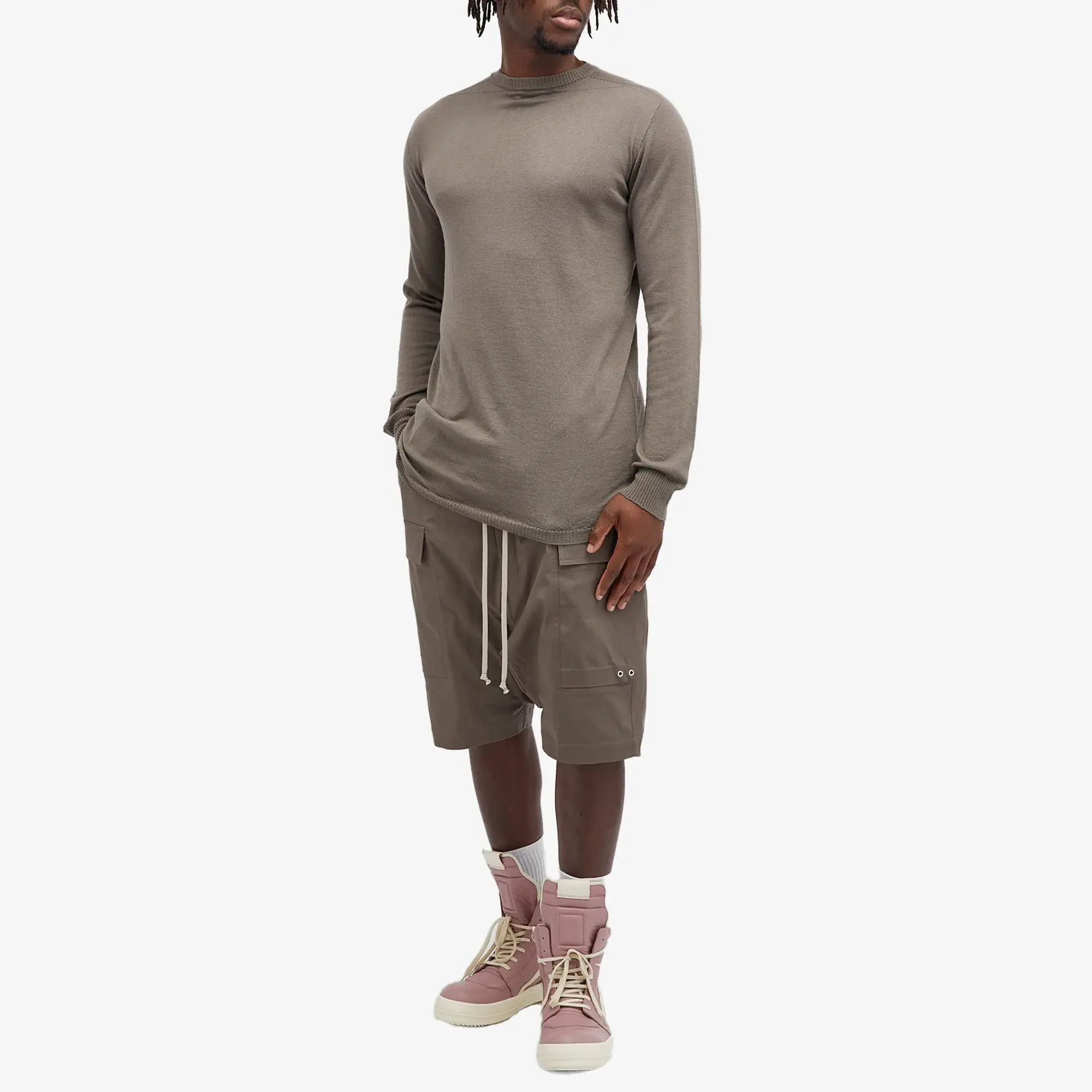Rick Owens Men's Oversized Round Knit Dust