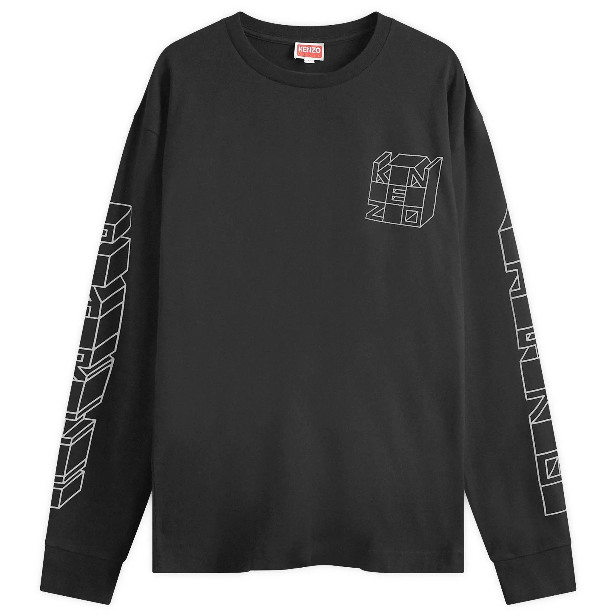 Kenzo Men's Kube Long Sleeve T-Shirt Black