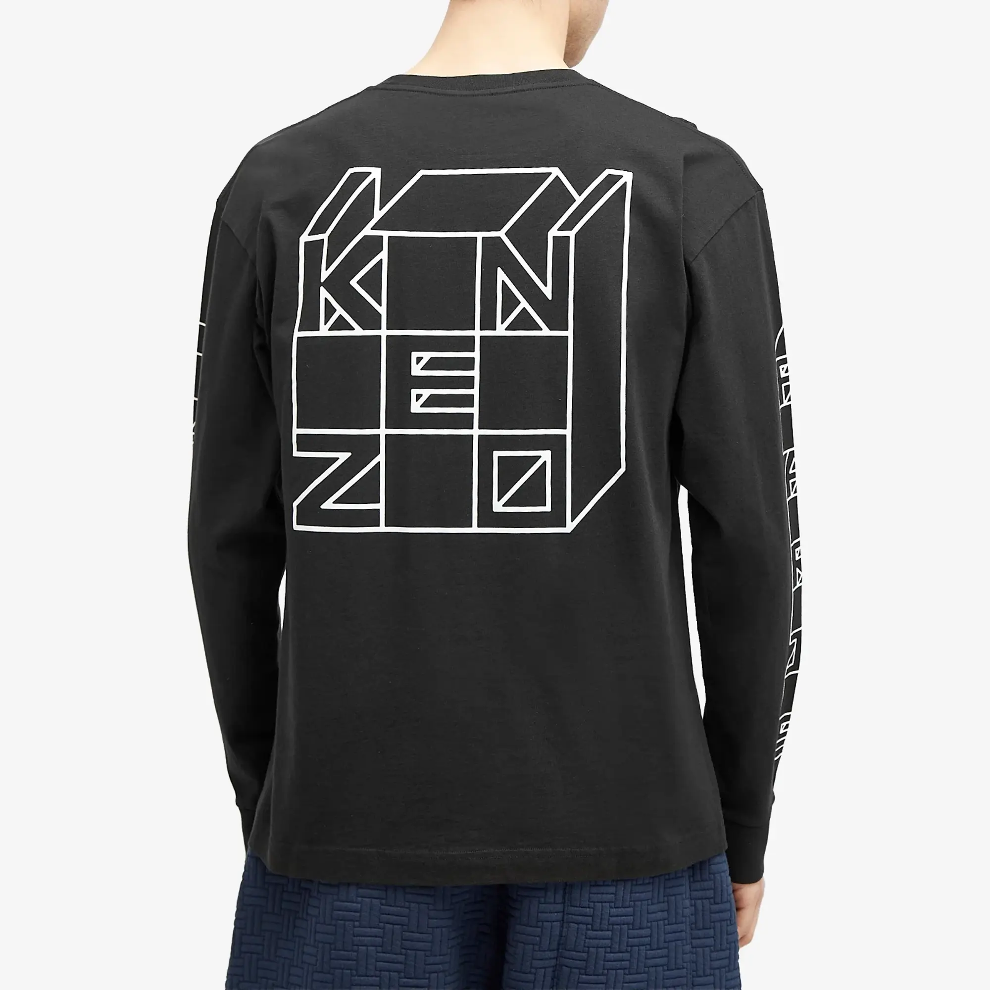 Kenzo Men's Kube Long Sleeve T-Shirt Black