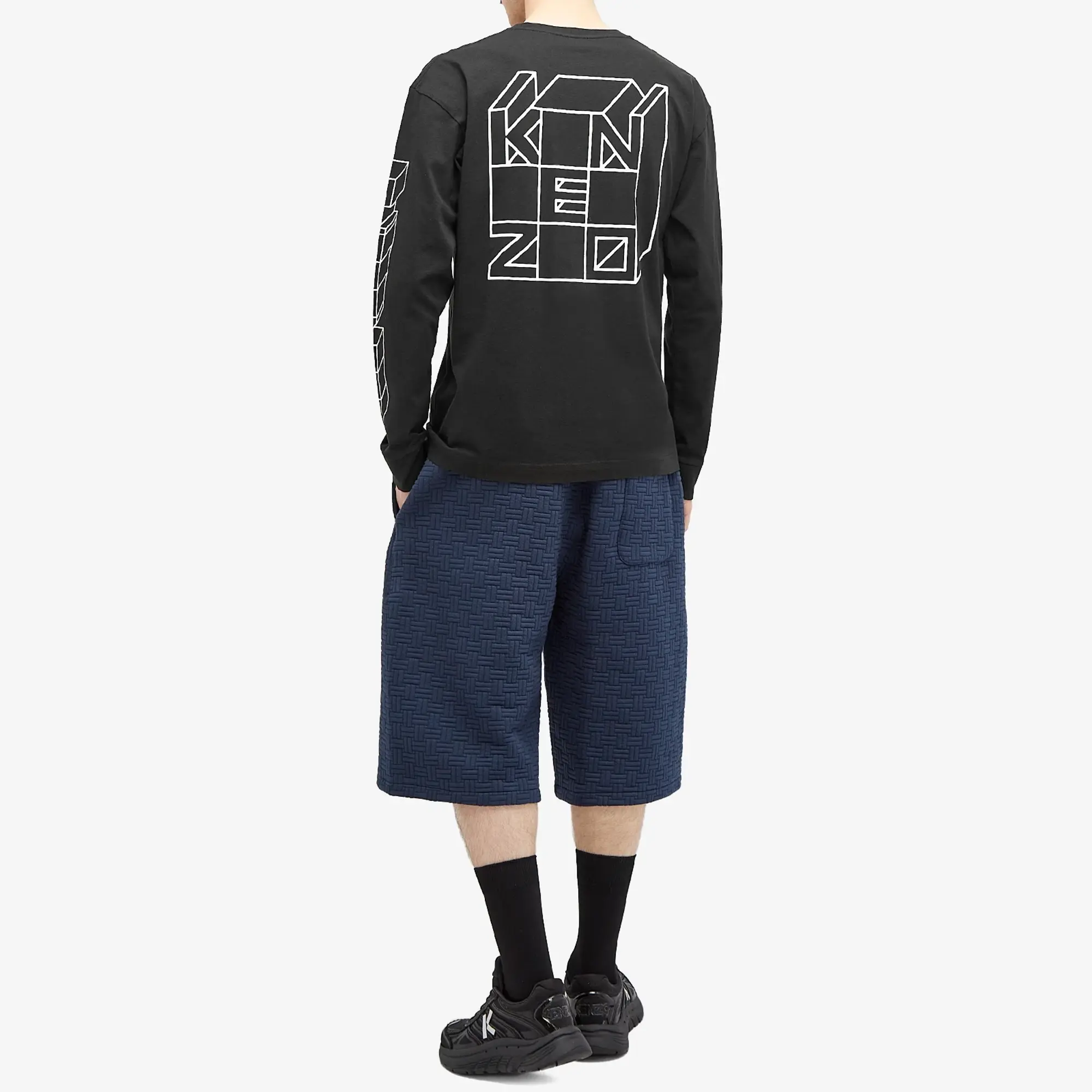 Kenzo Men's Kube Long Sleeve T-Shirt Black