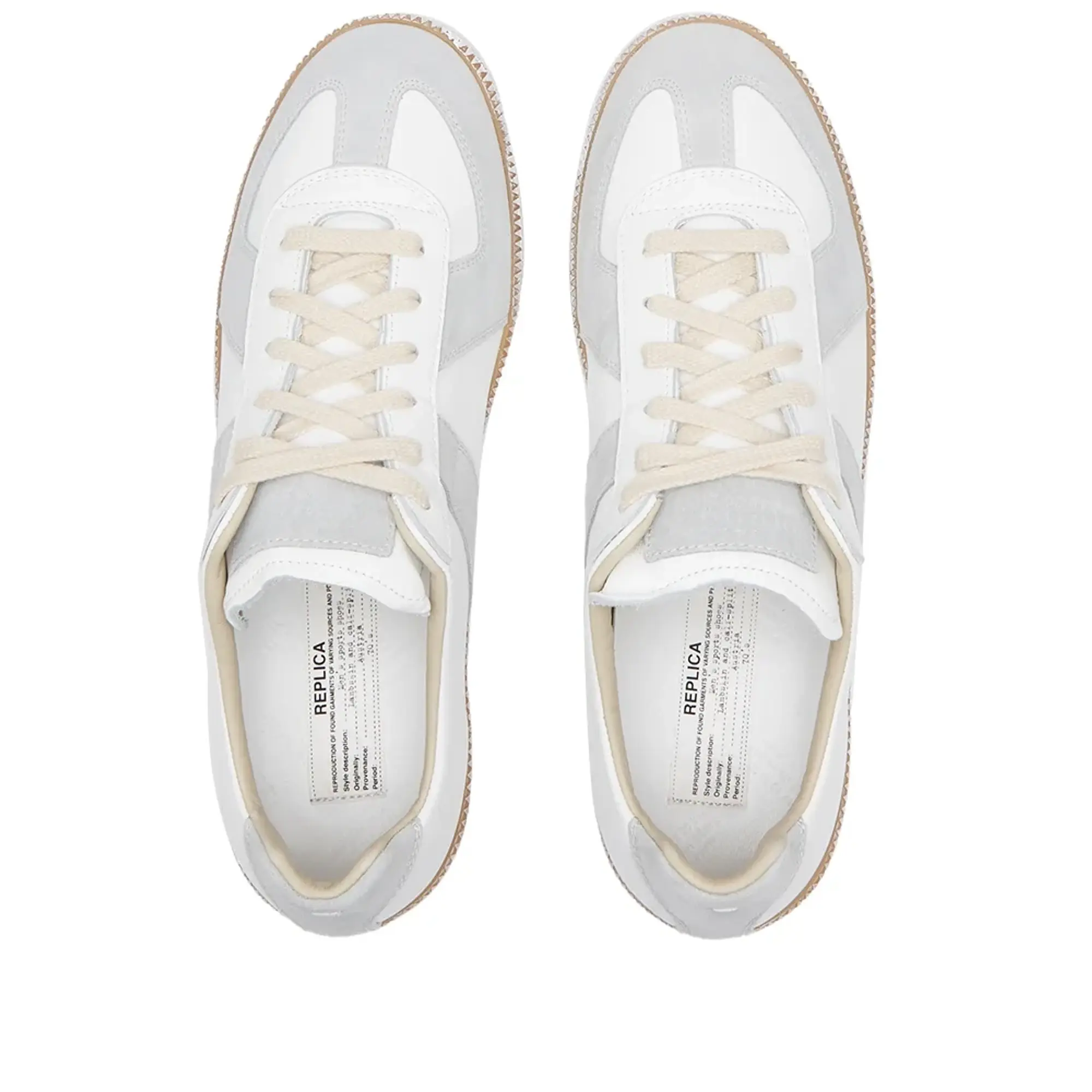 Maison Margiela Men's Painted Sole Replica Sneaker Off White