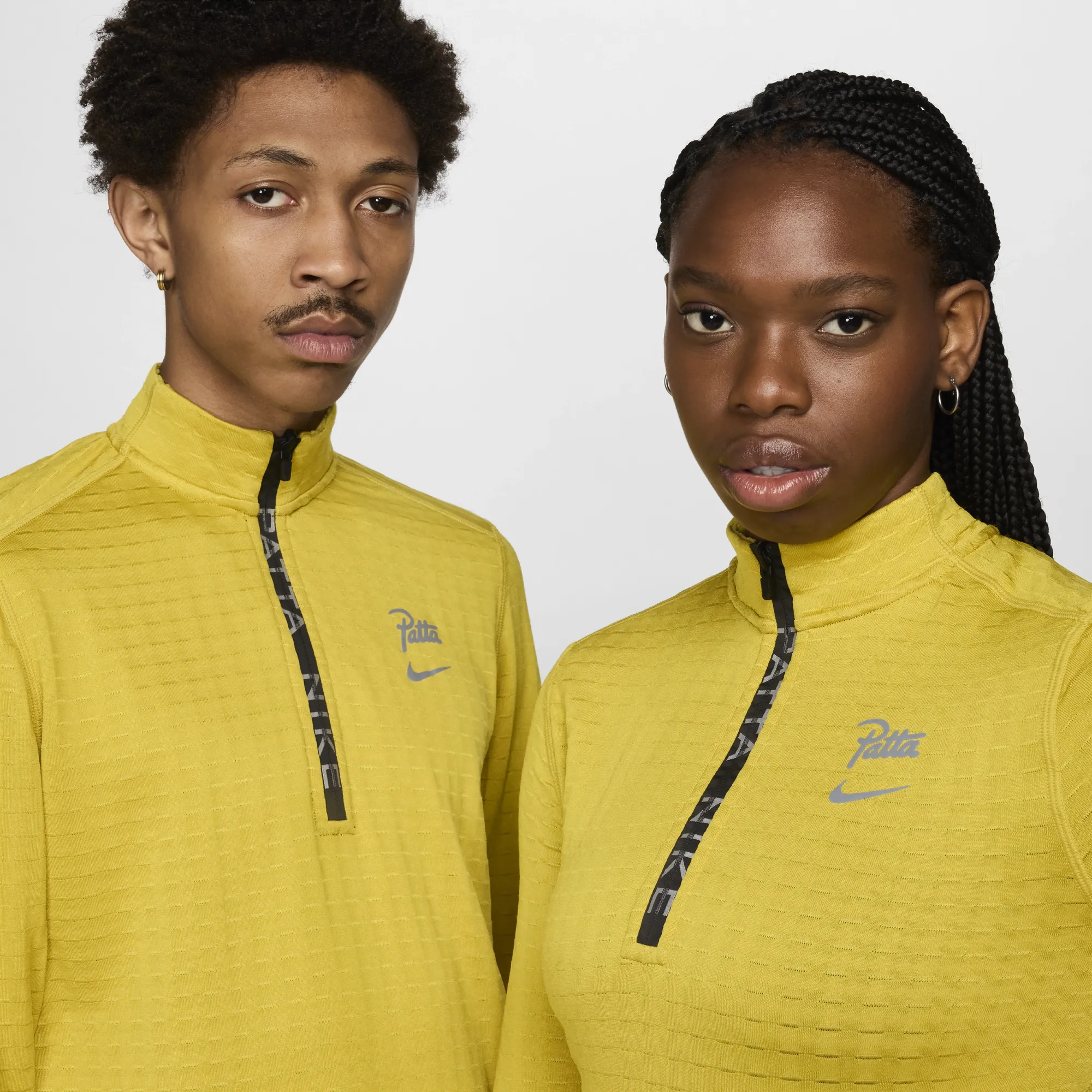 Nike x Patta Running Team Half-Zip Long-Sleeve Top - Yellow