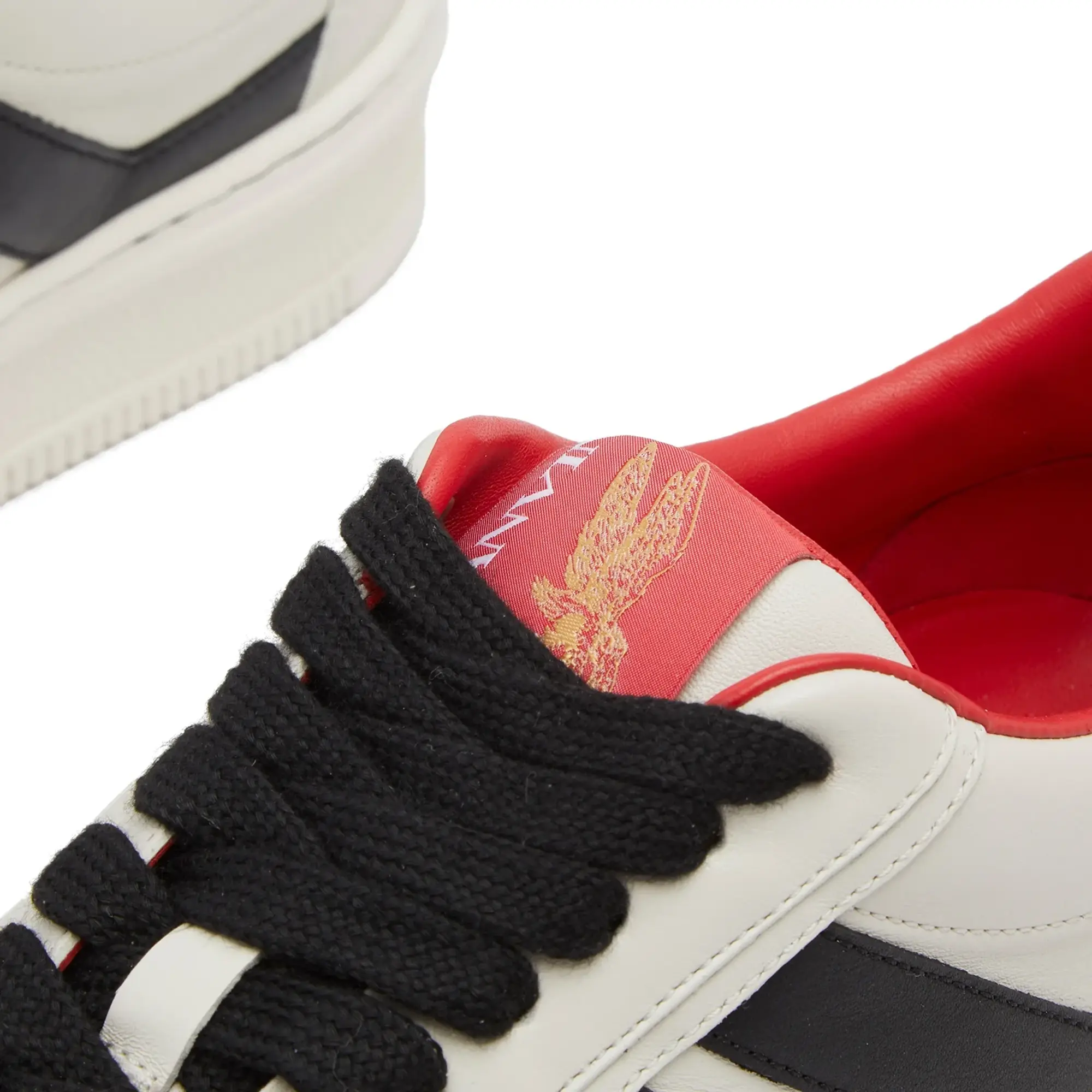 Lanvin Men's x Future High Sole Sneaker Off White/Black