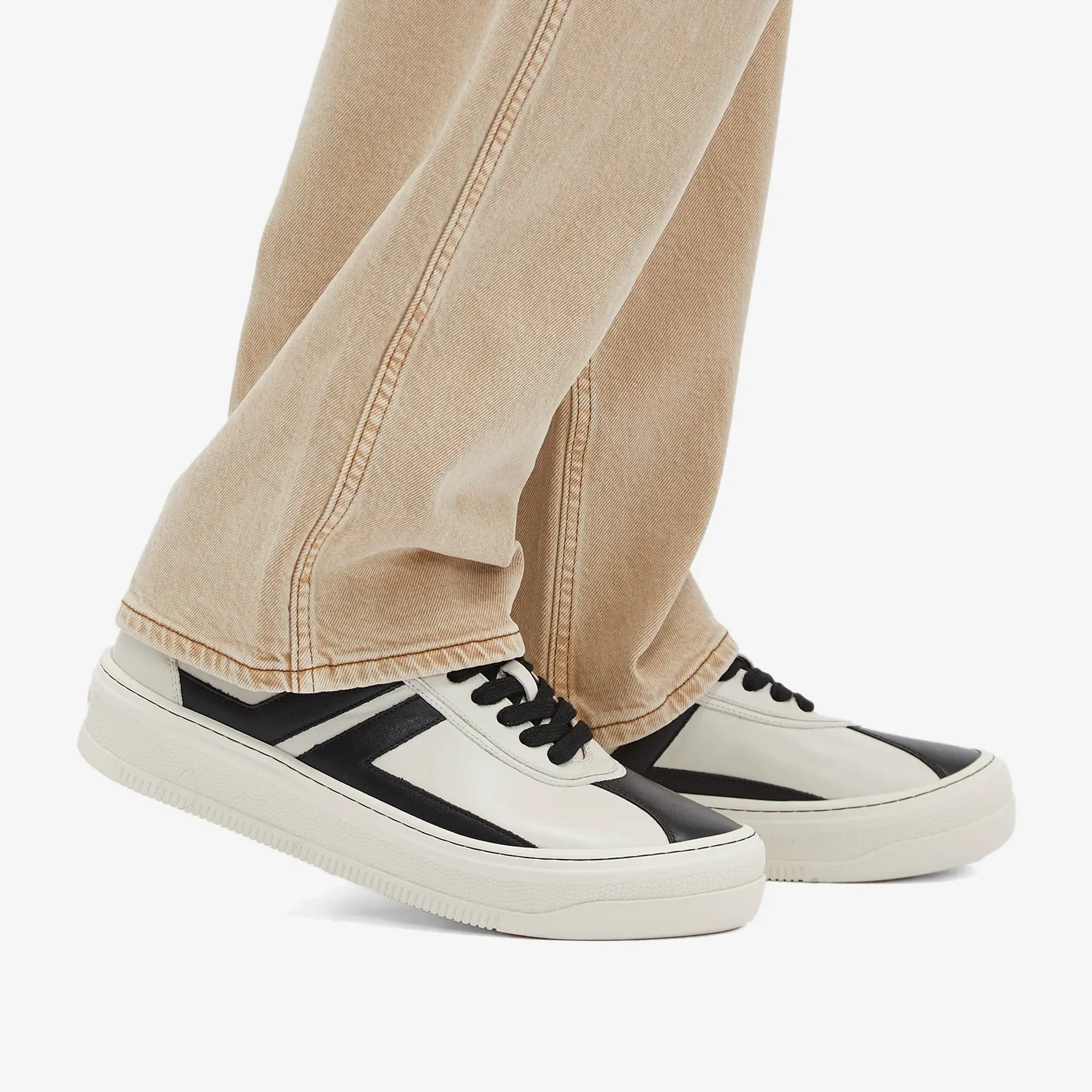 Lanvin Men's x Future High Sole Sneaker Off White/Black