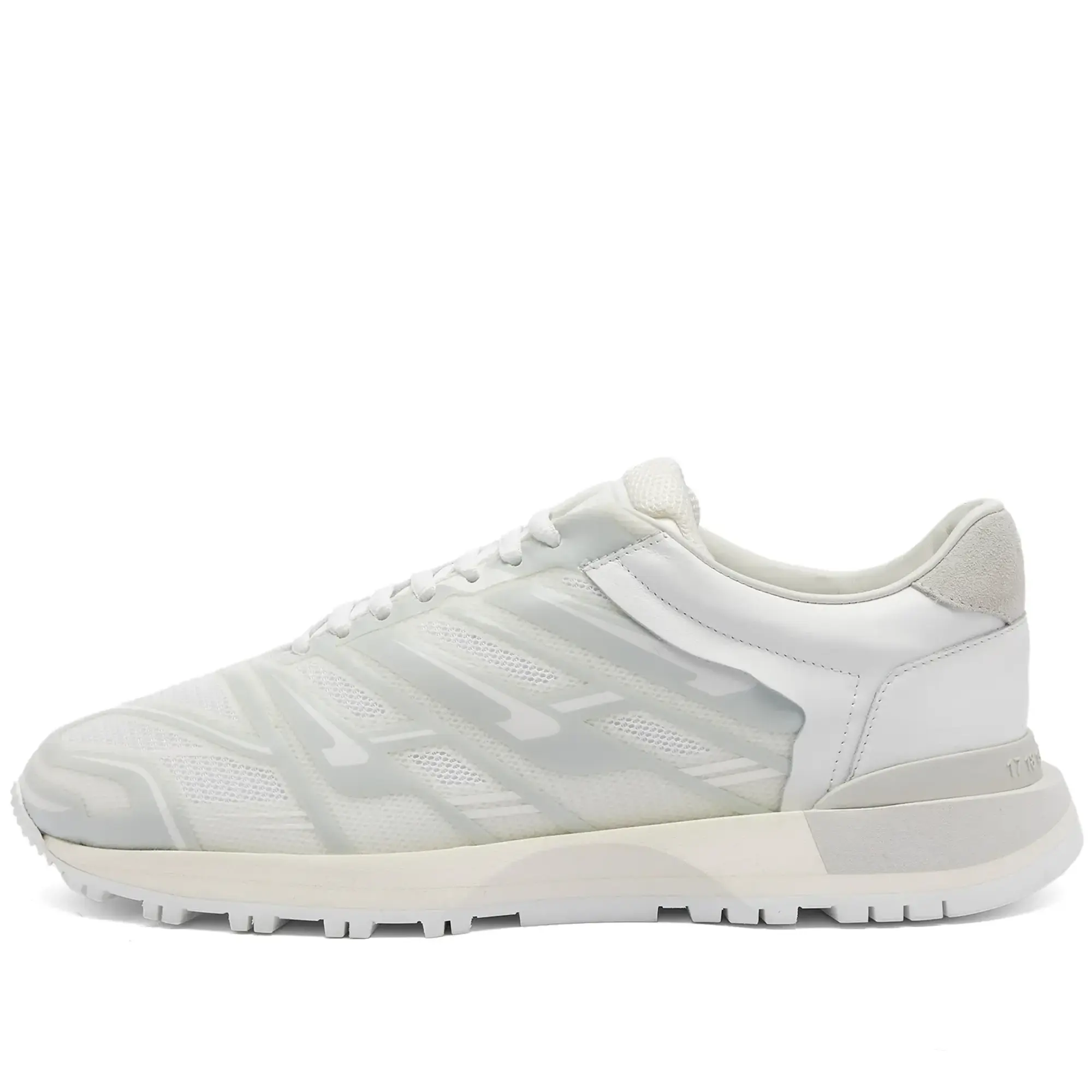 Maison Margiela Men's 50/50 High Frequency Sneakers White Mix