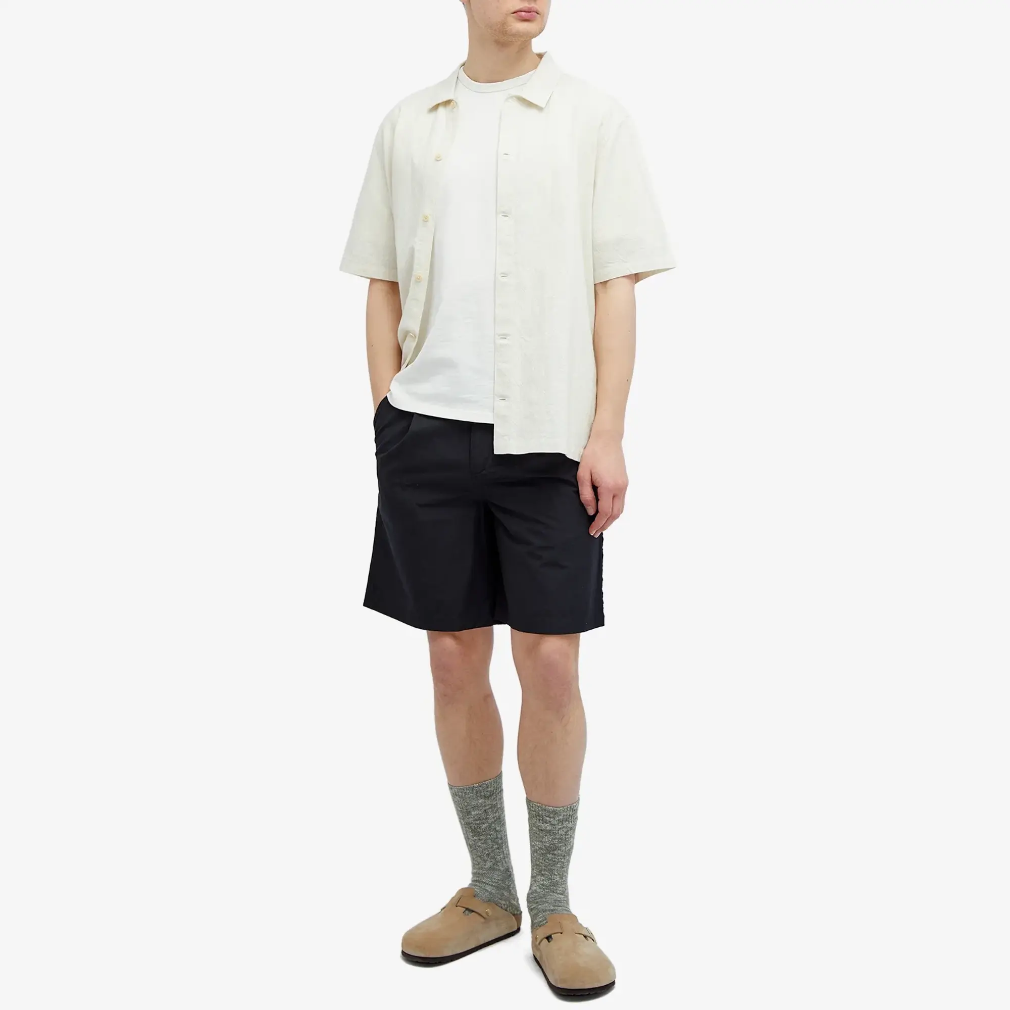 Folk Men's Slub T-Shirt Ecru