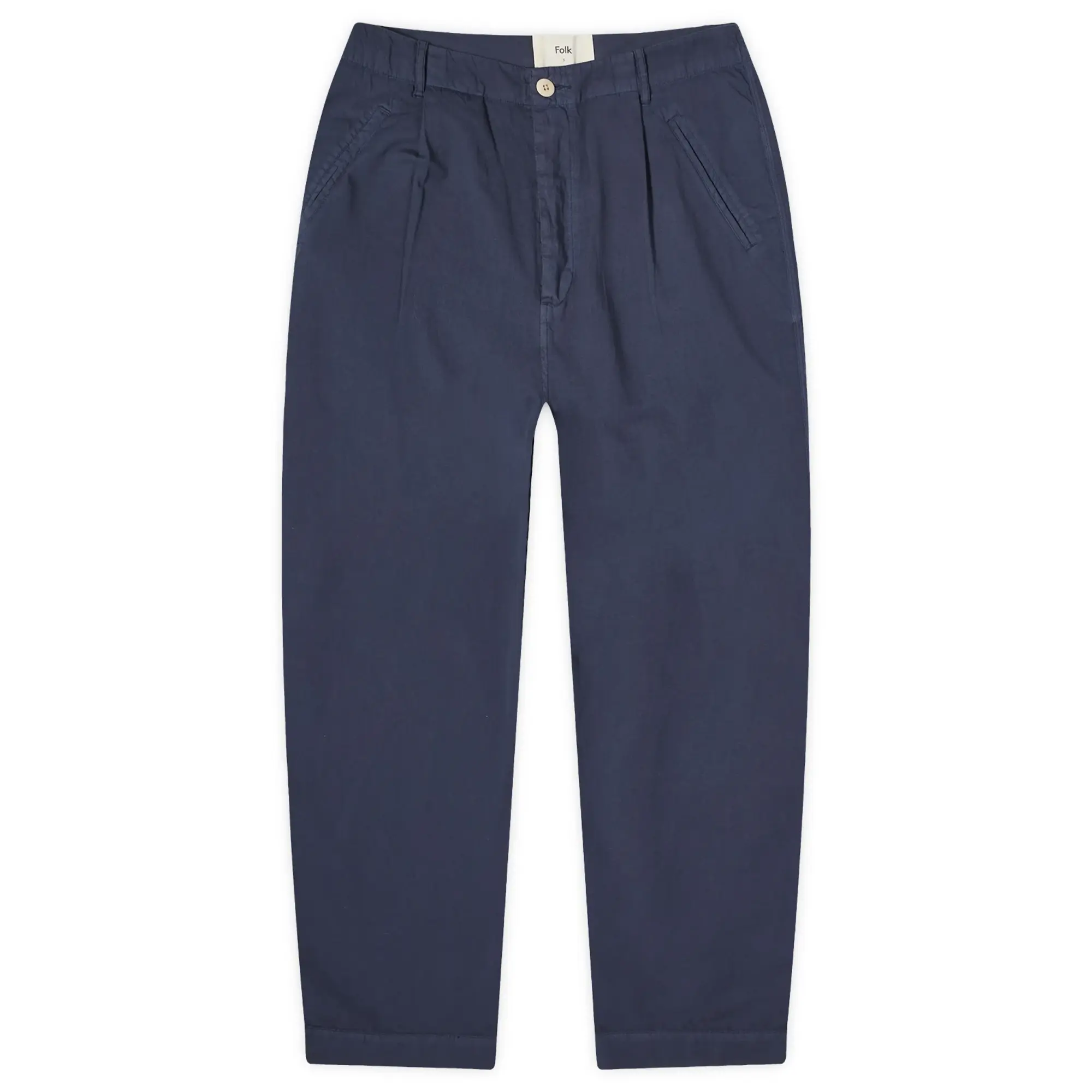 Folk Men's Assembly Pants Navy Summer Twill