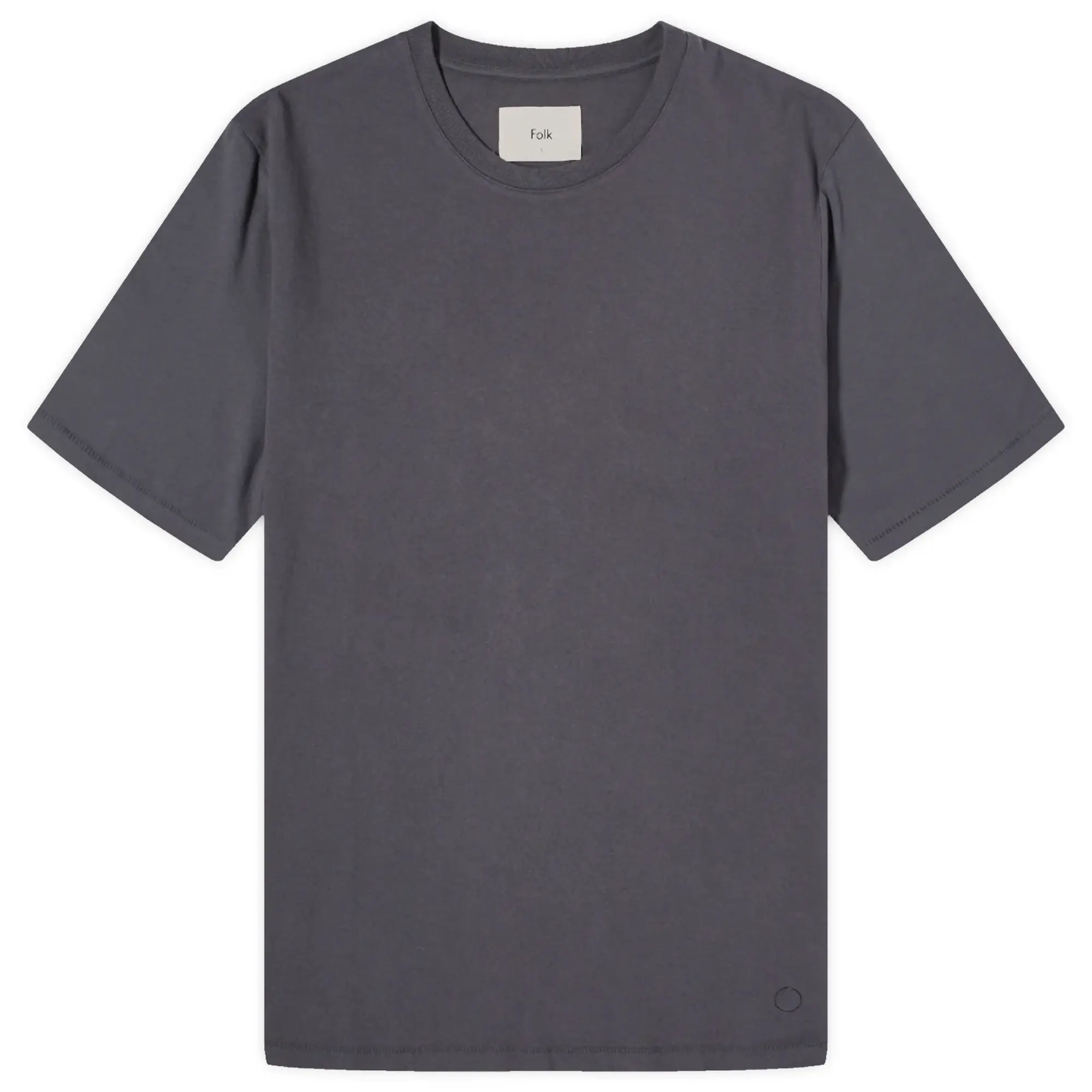 Folk Men's Contrast Sleeve T-Shirt Graphite
