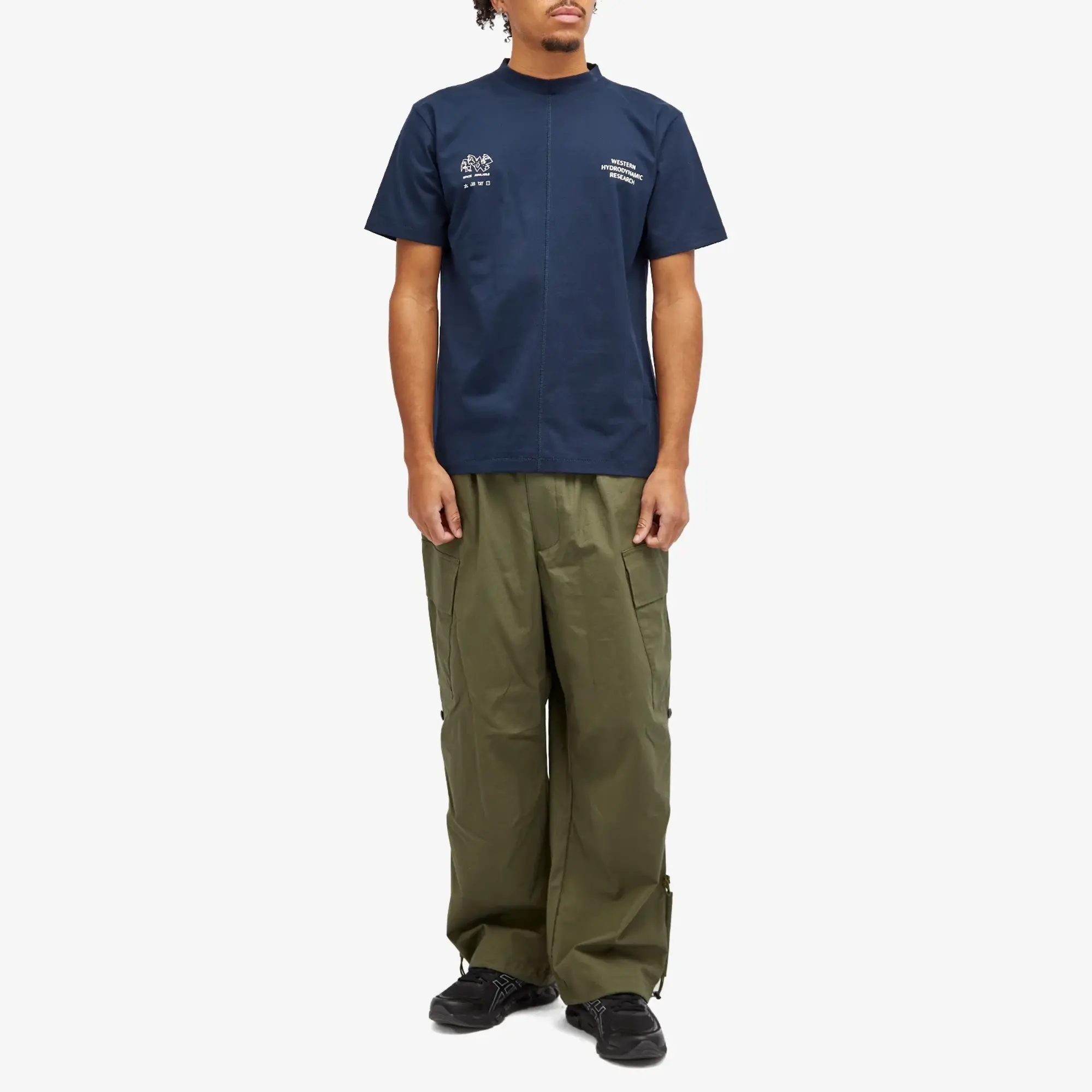 Space Available Men's x WHR Logo T-Shirt Navy