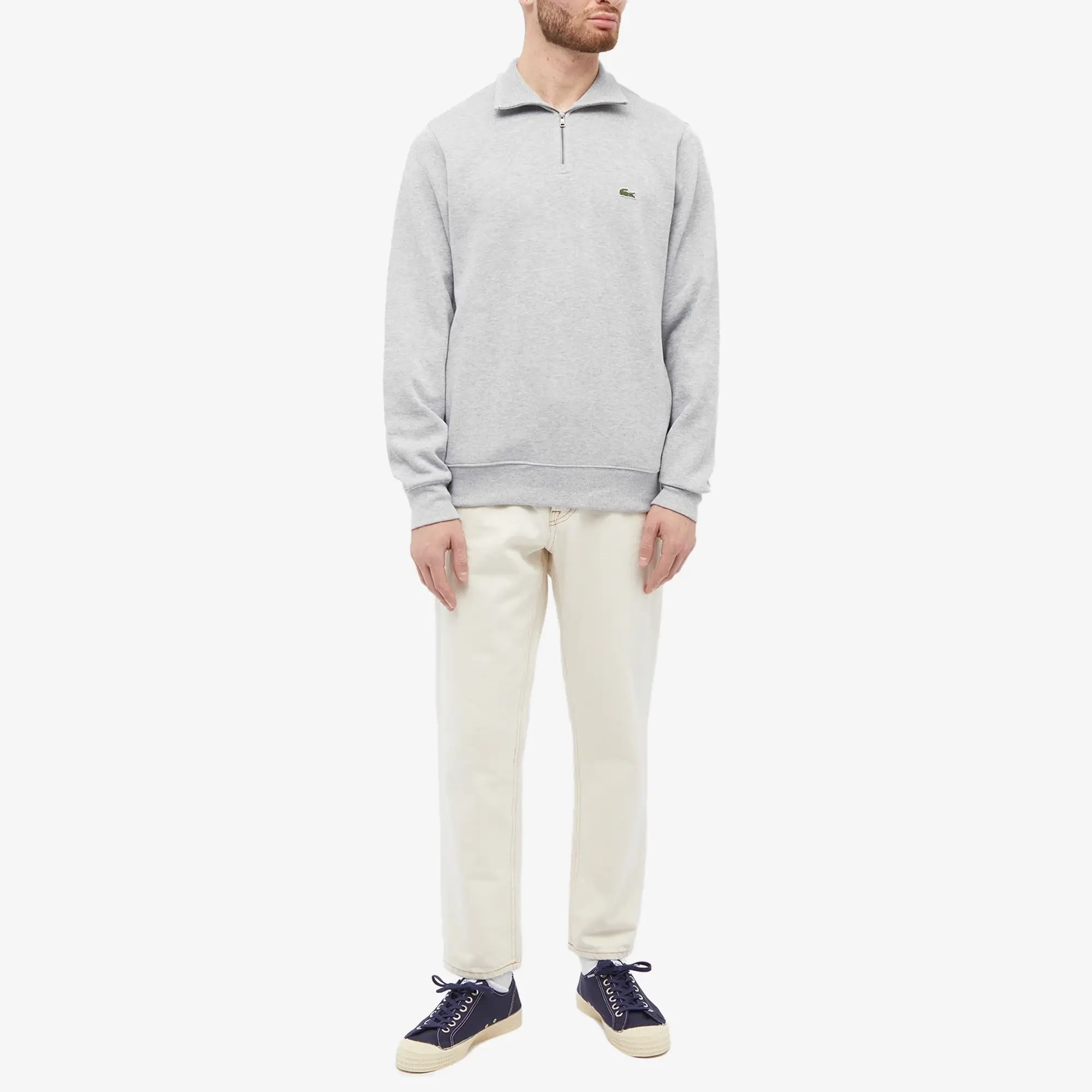 Lacoste ZIPPERED Stand-Up Collar Sweatshirt