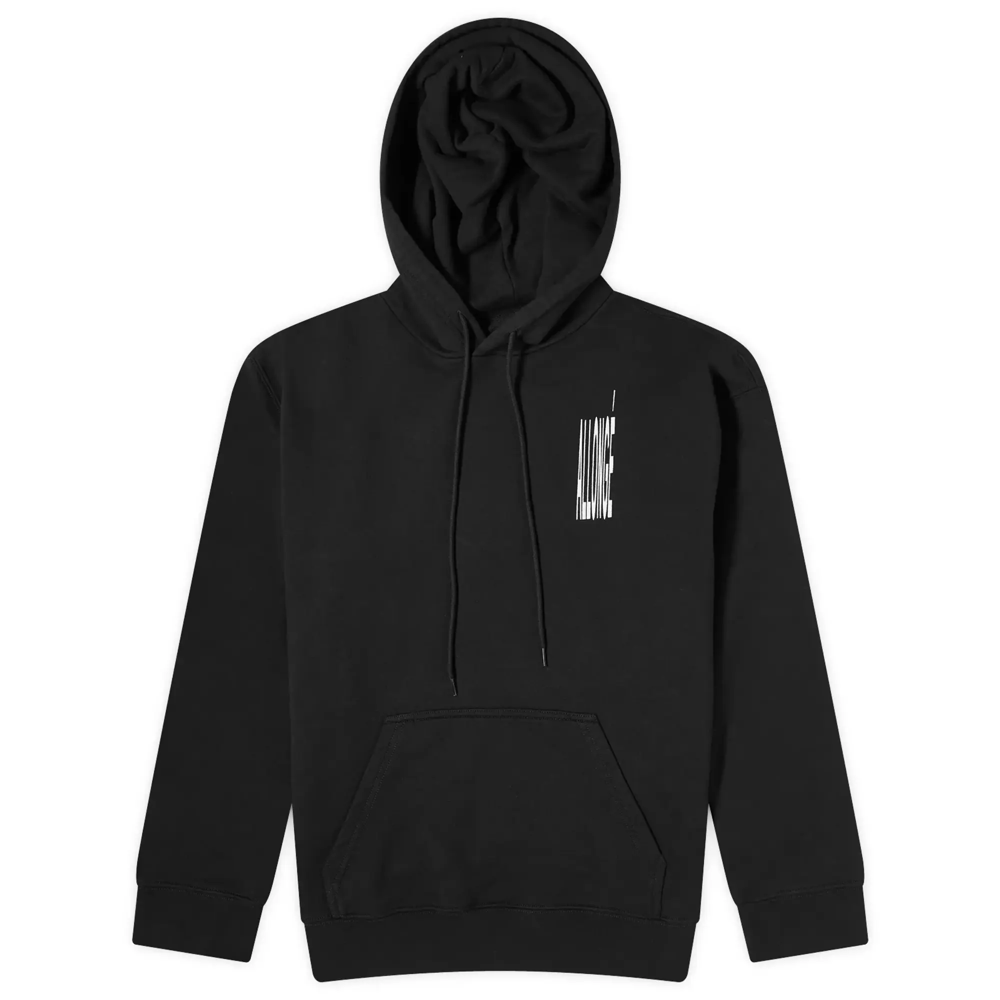 まめ MM6 Maison Margiela Men's Stretched Number Logo Hoodie Black