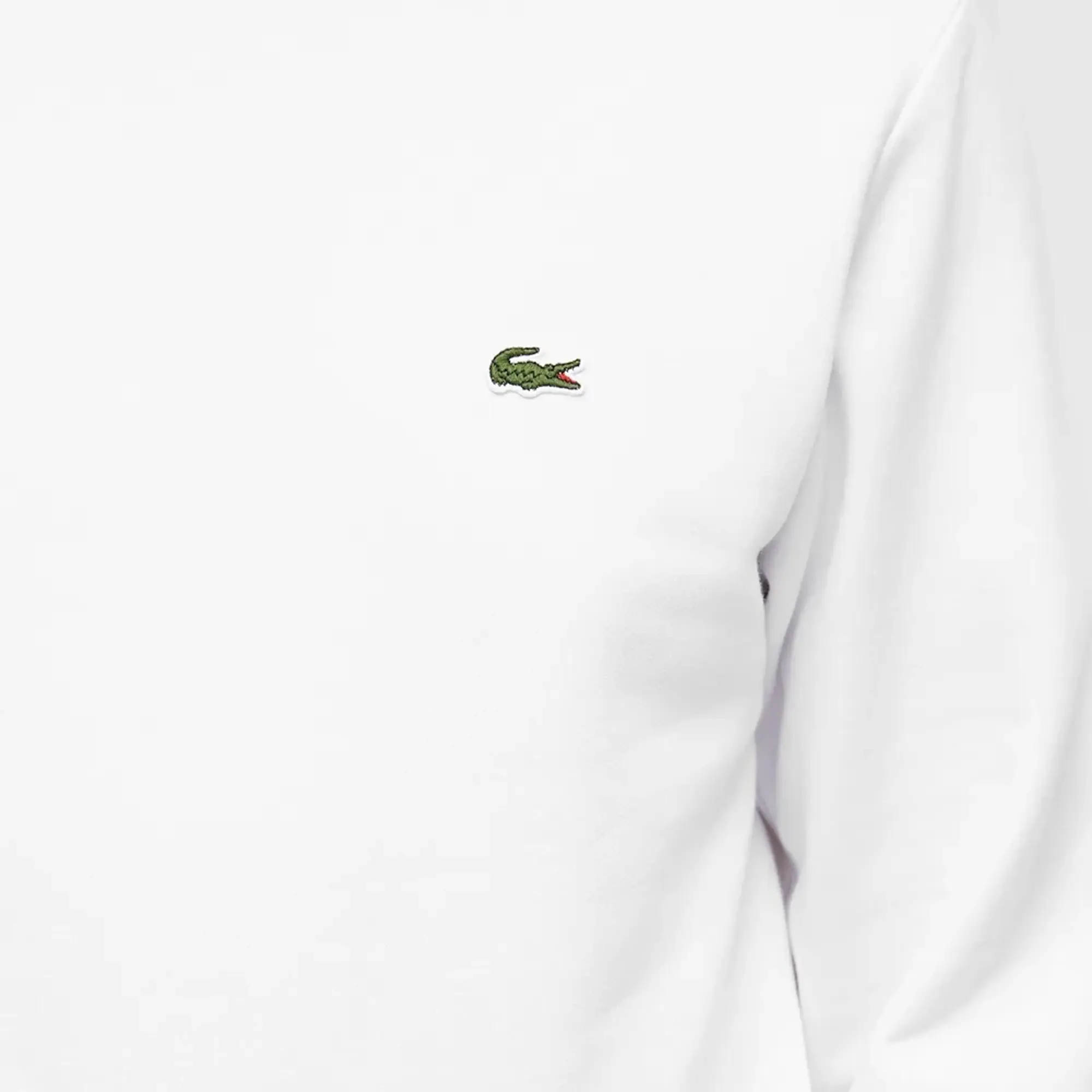 Lacoste Fleece Crew Neck Sweatshirt - White