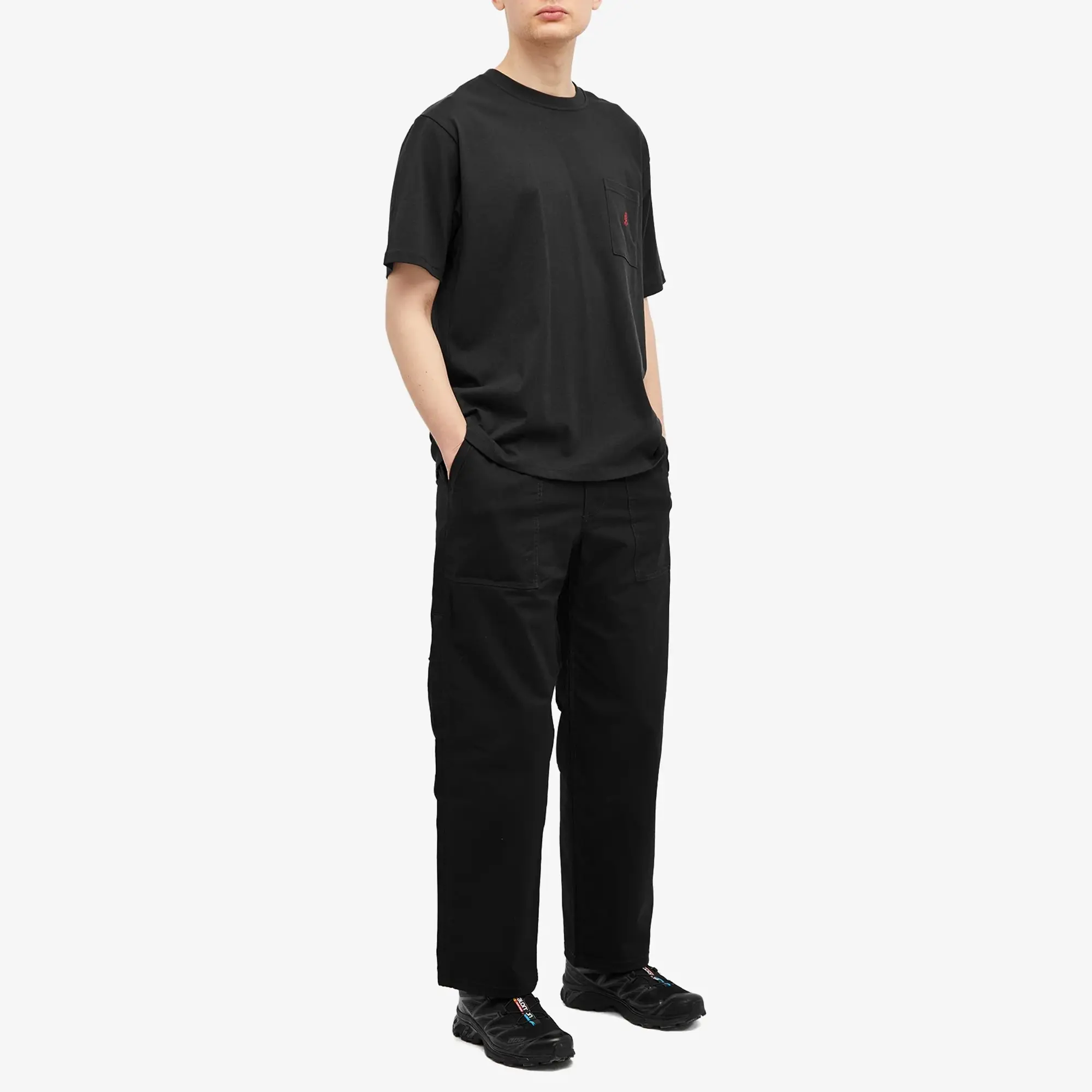 Gramicci Men's One Point Pocket T-Shirt Vintage Black