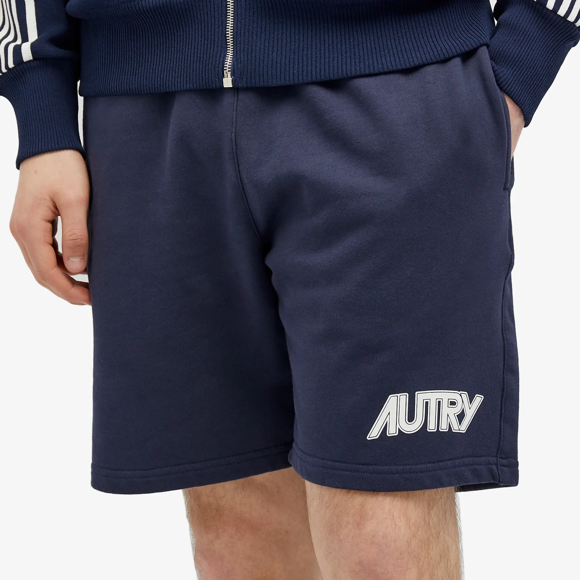Autry Men's Logo Sweat Short Blue