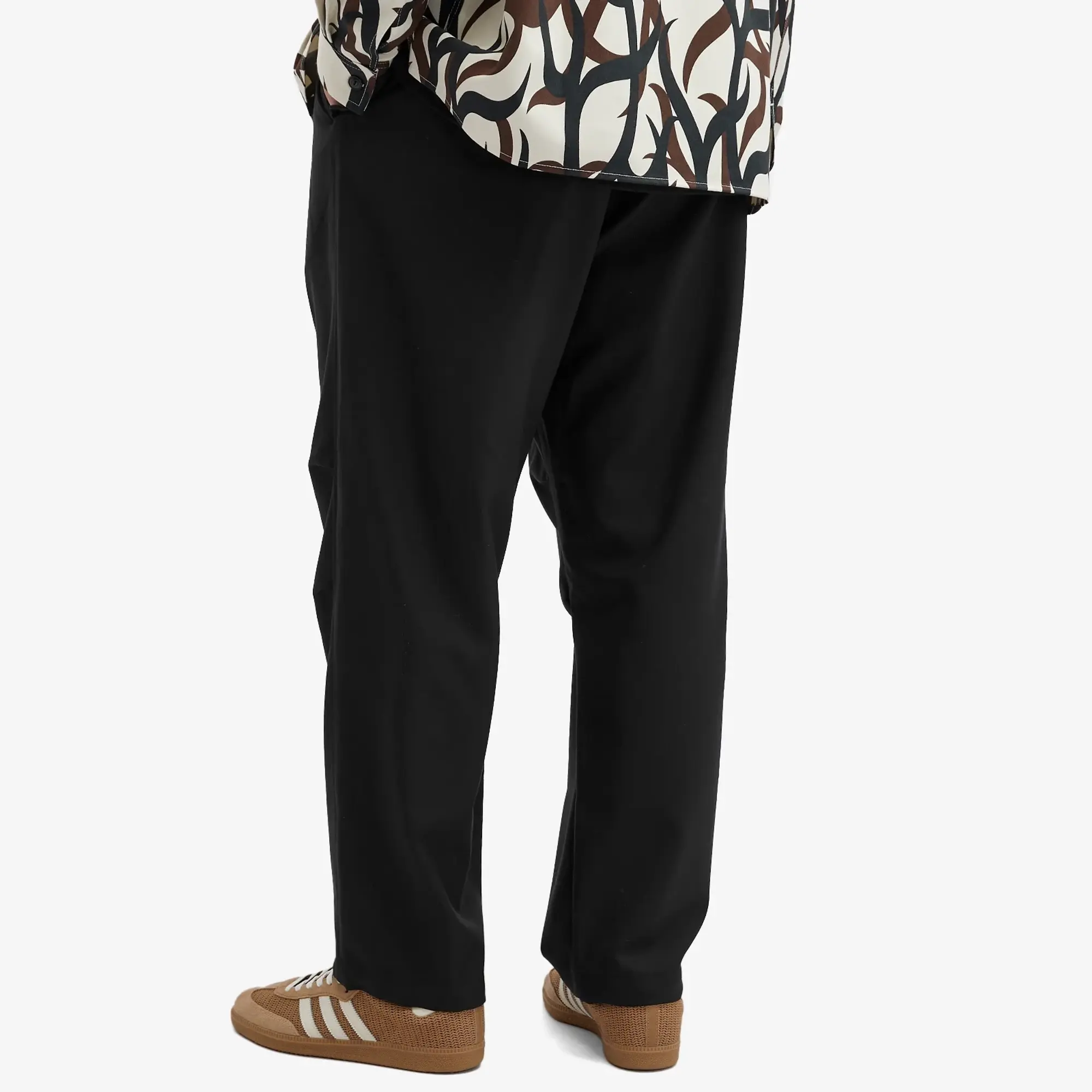 s.k manor hill Men's M100 Pants Black Tropical Wool