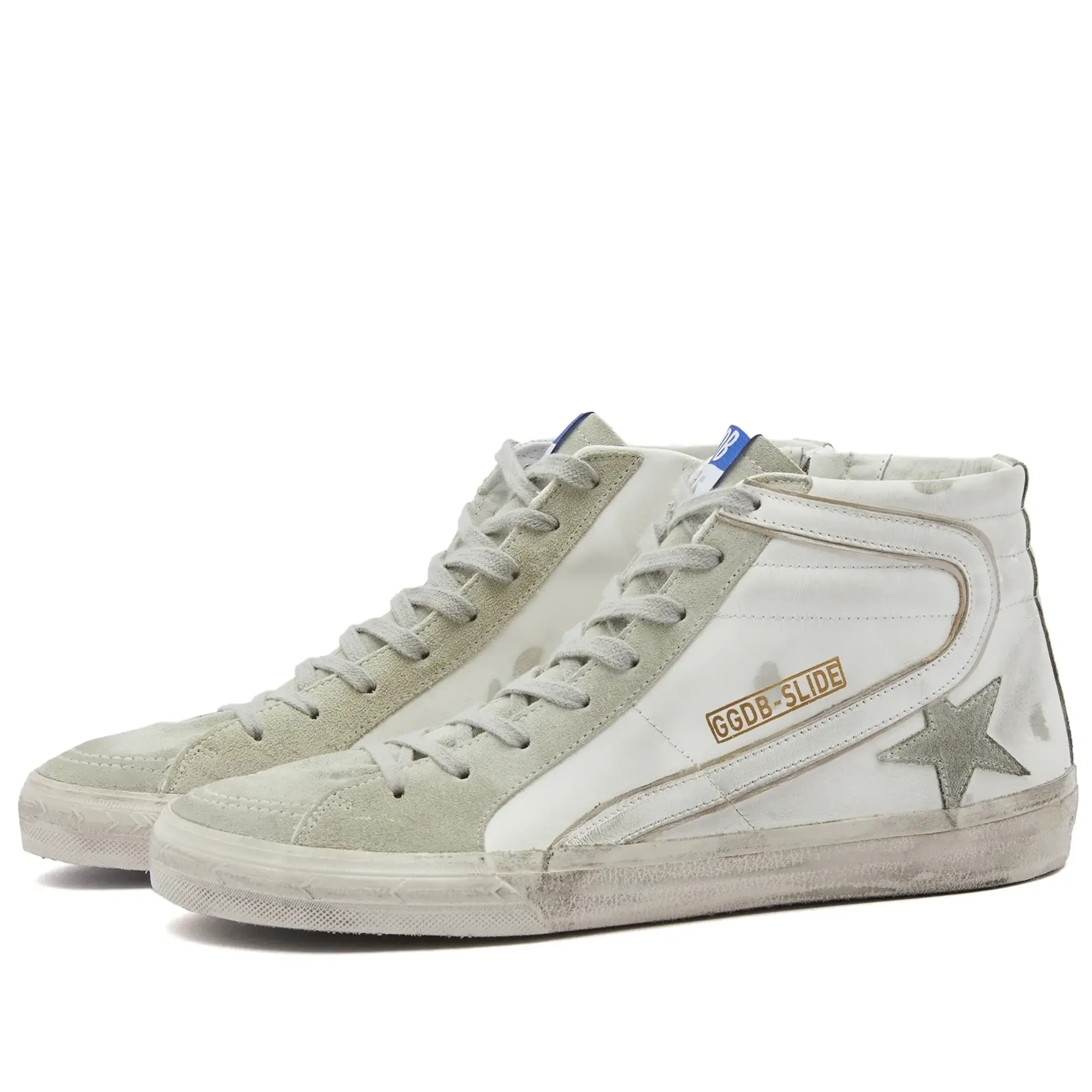 Golden Goose Men's Slide Leather Sneaker White/Ice