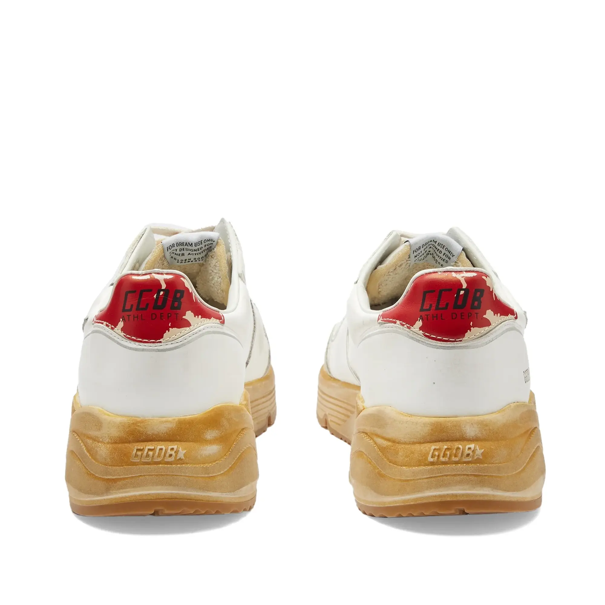 Golden Goose Men's Running Sole Sneaker White/Red/Blue