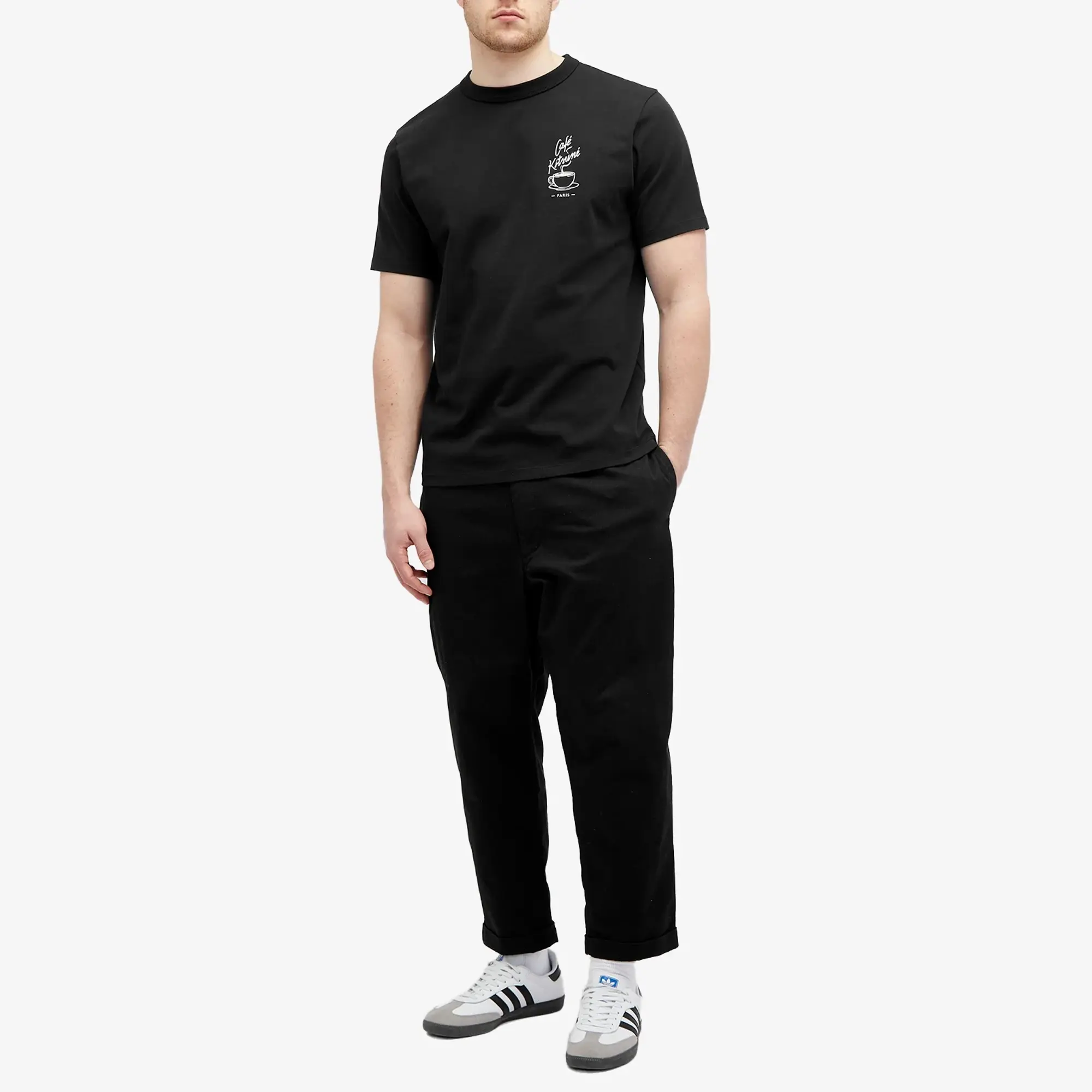 Cafe Kitsune Café Kitsune Coffee Cup Relax T-Shirt Black