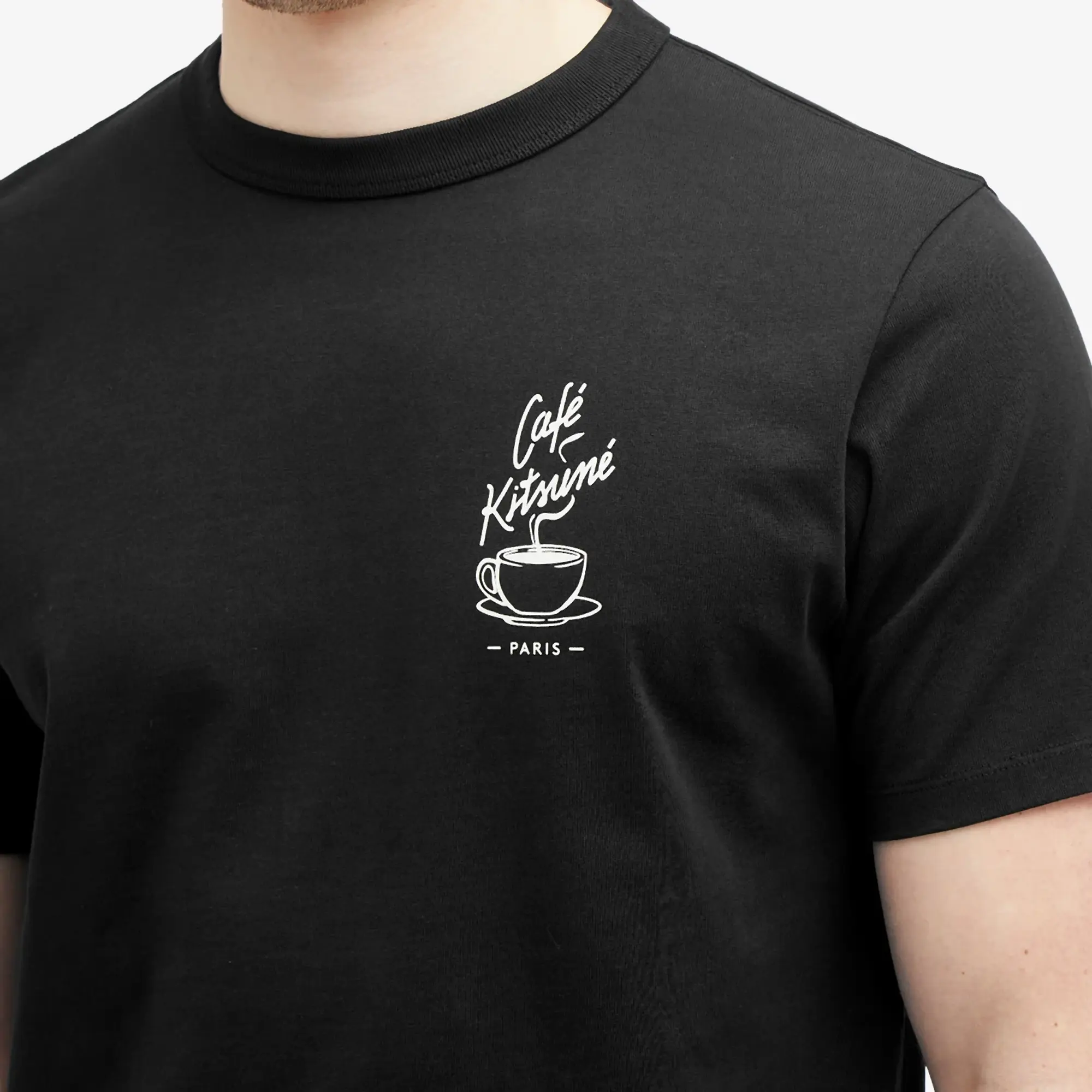 Cafe Kitsune Café Kitsune Coffee Cup Relax T-Shirt Black