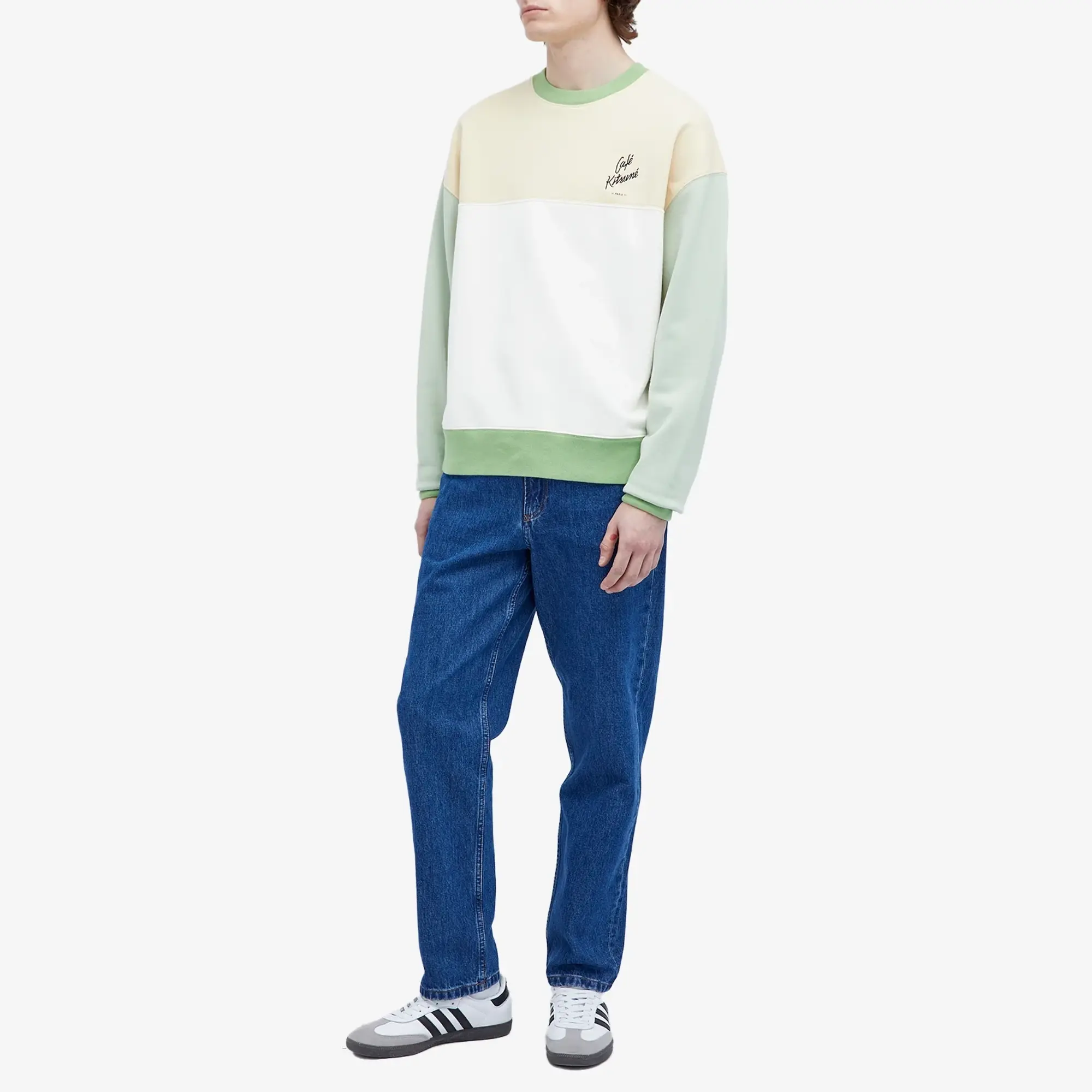 Cafe Kitsune Café Kitsune Colorblock Relax Sweater Chai Colorblock