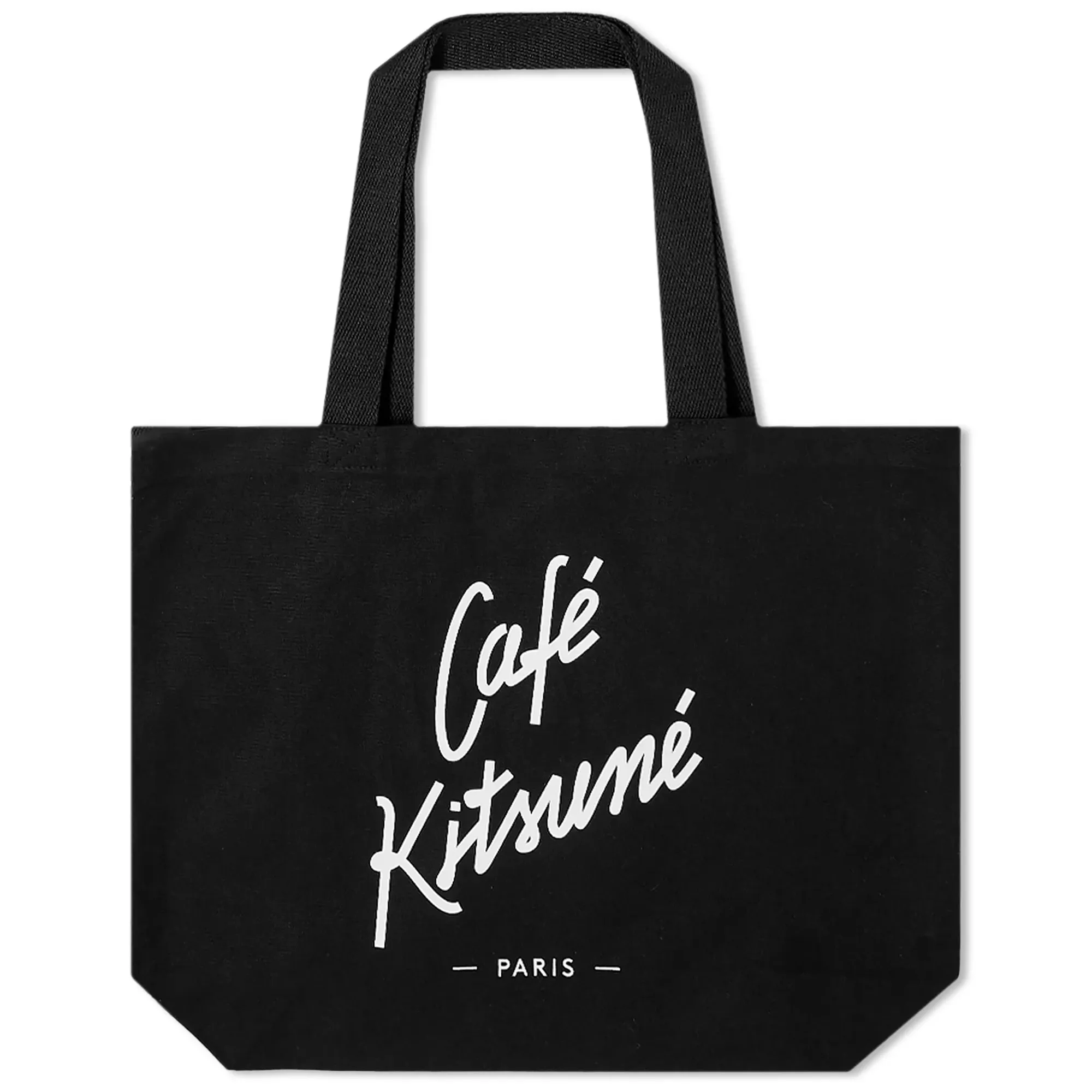 Maison Kitsuné Cafe Kitsuné Tote Bag Black | SPCKU05105-BK | FOOTY.COM