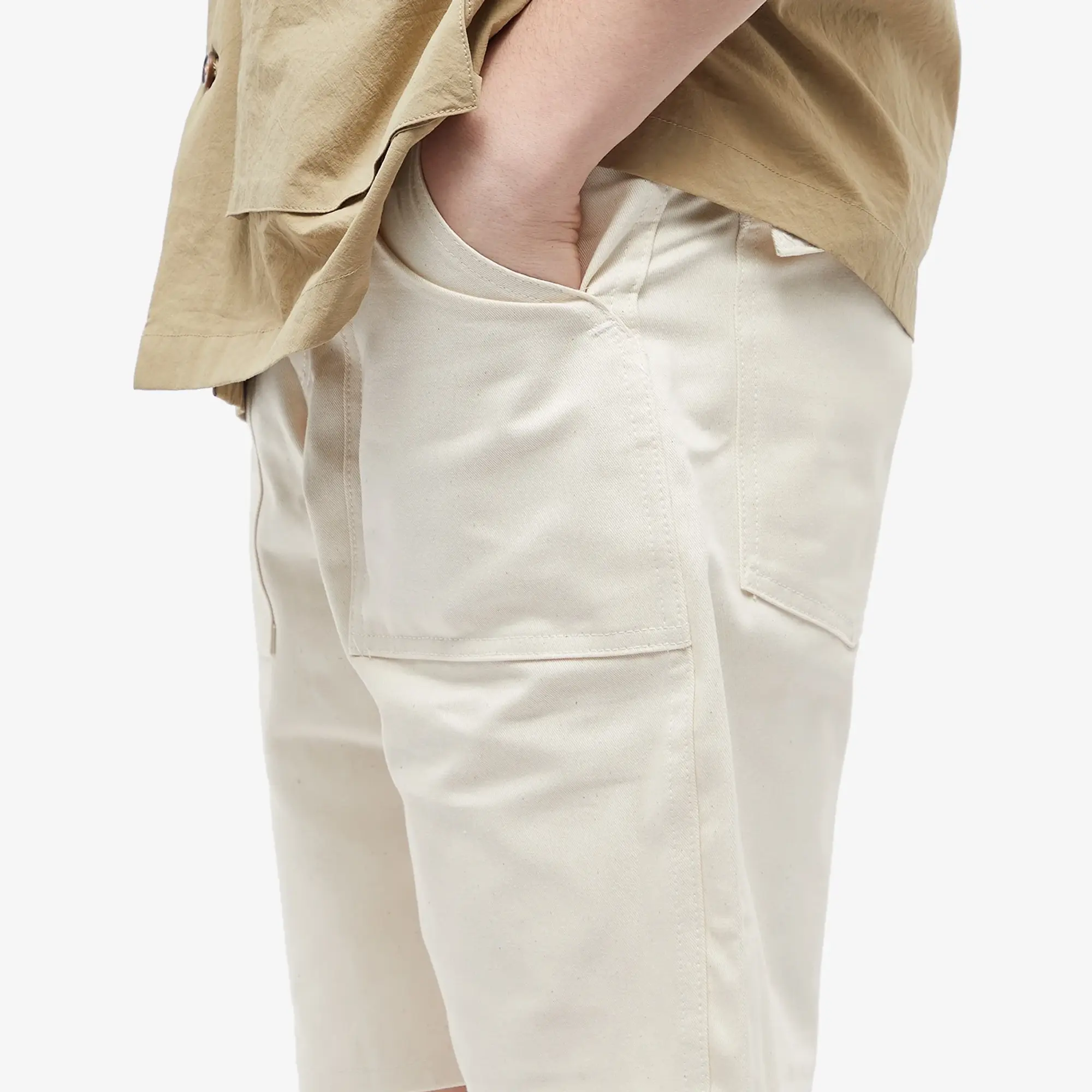 Stan Ray Men's Fatigue Shorts Natural Drill