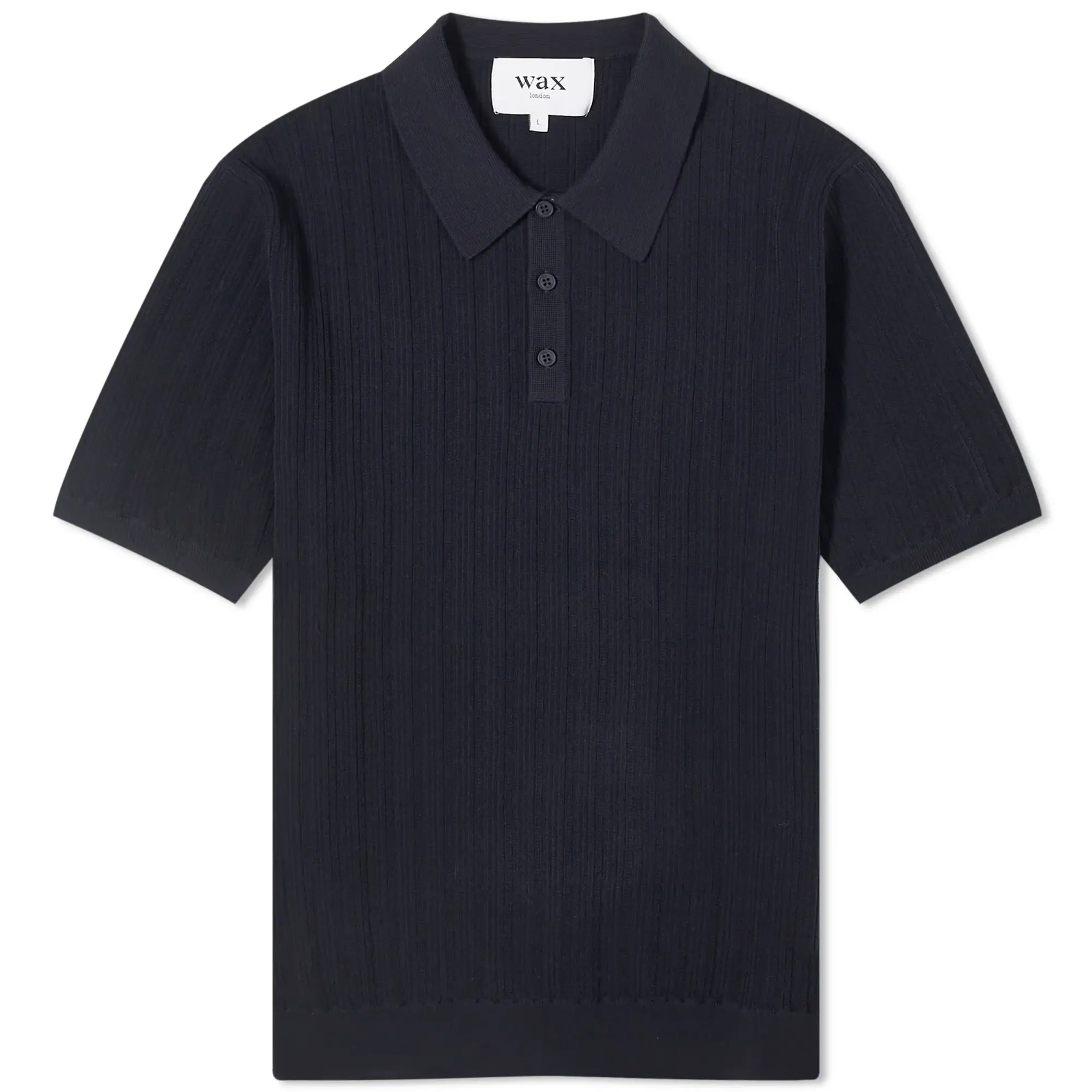 Wax London Men's Naples Knit Polo Midnight