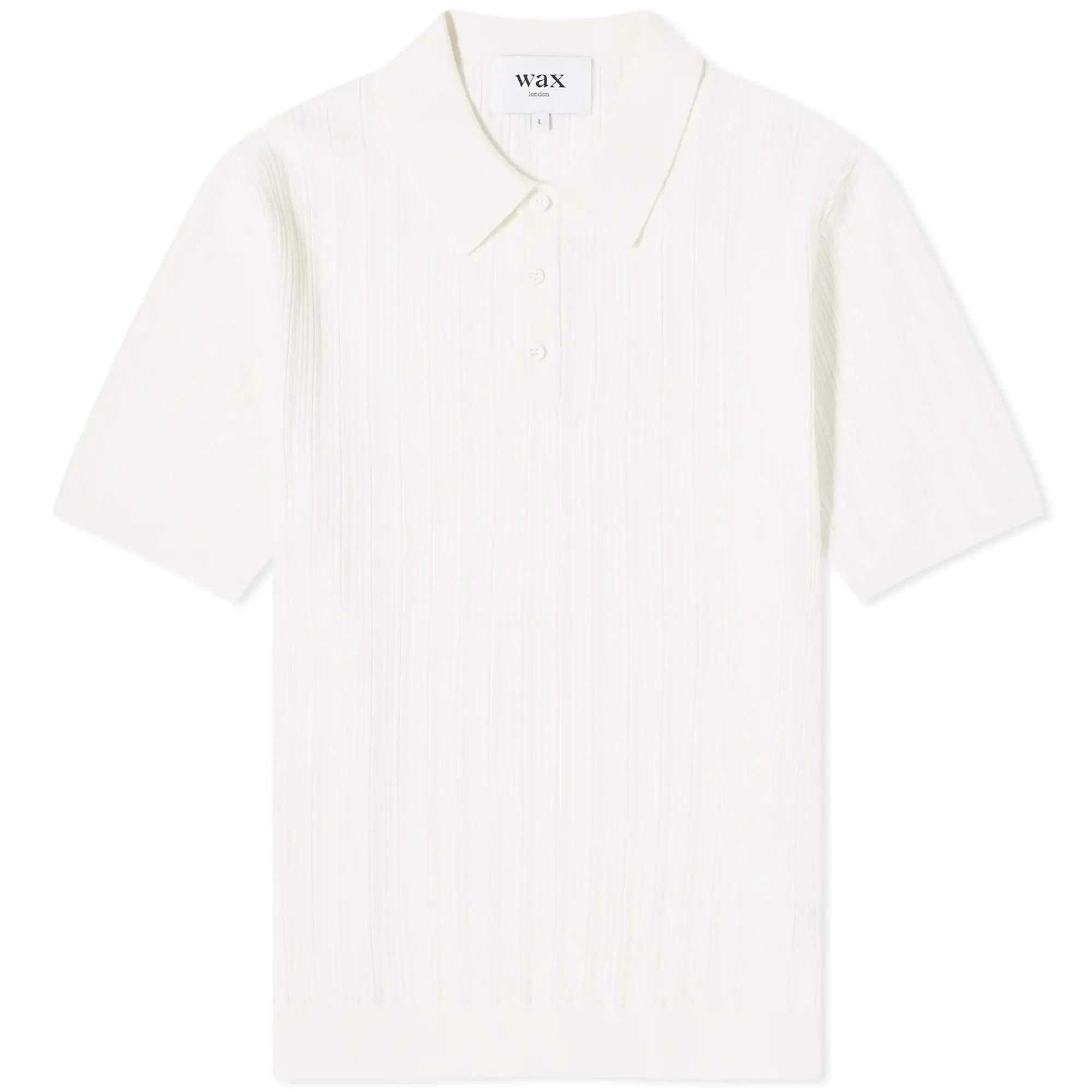 Wax London Men's Naples Knit Polo Ecru