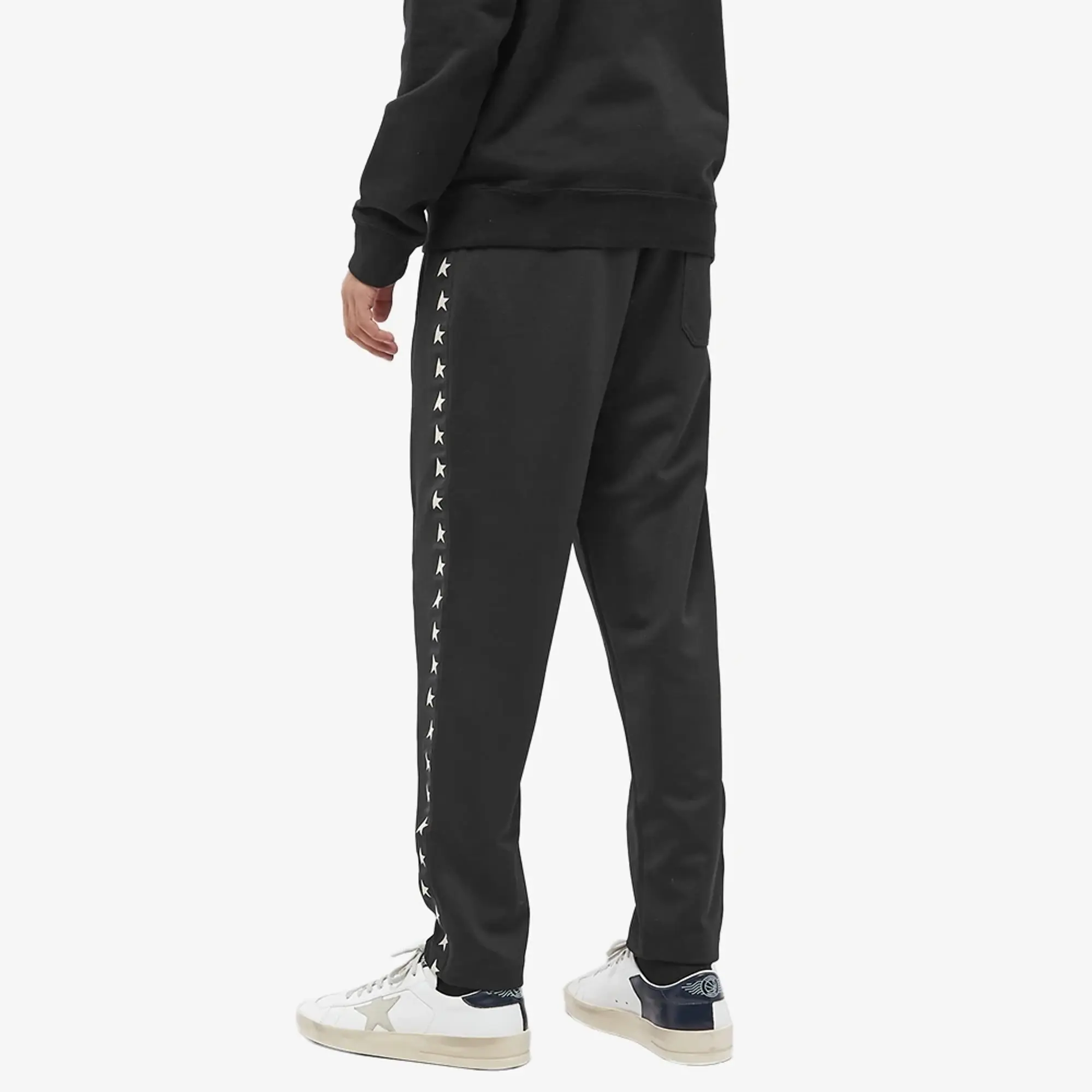 Golden Goose Men's Star Doro Track Pant Black/White