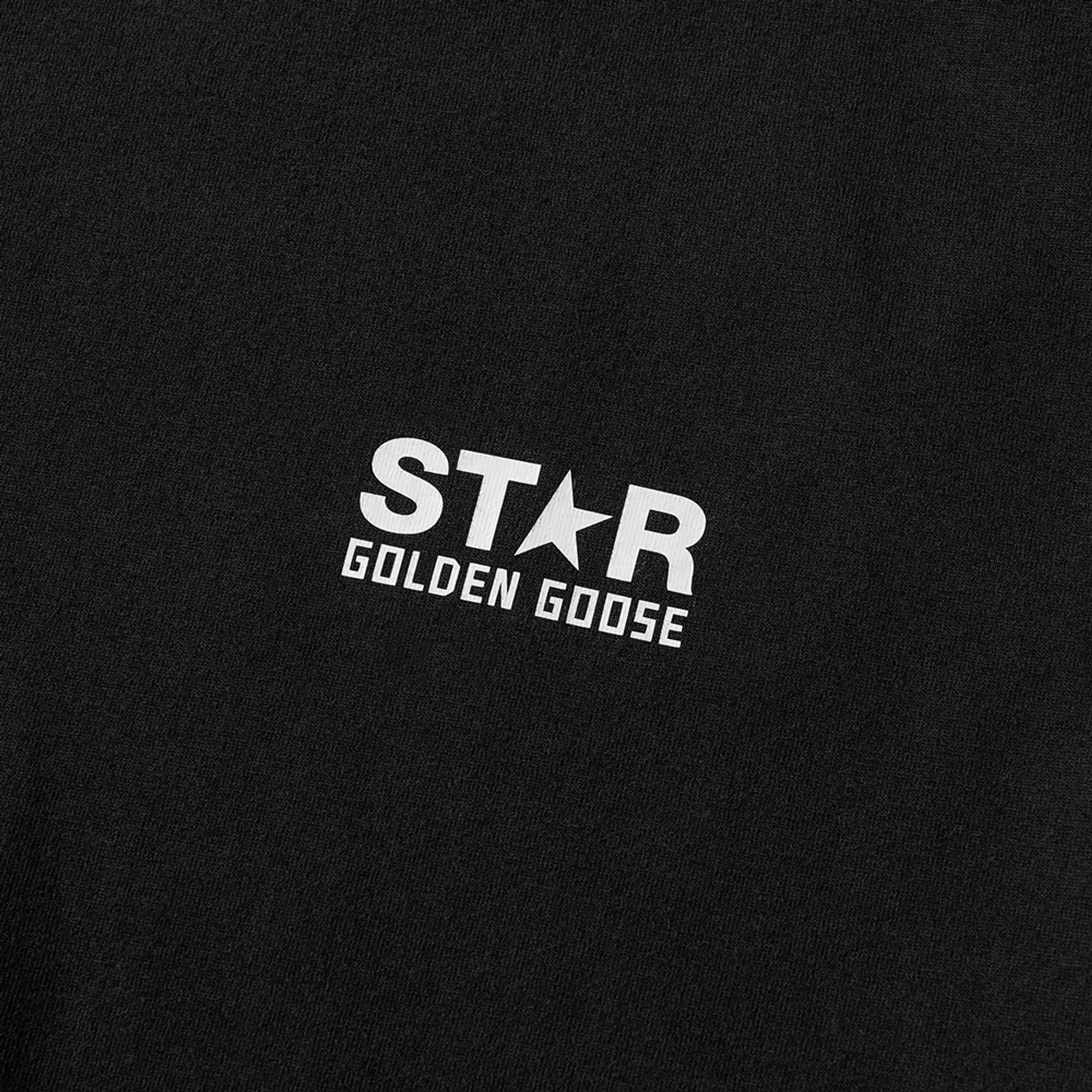 Golden Goose Men's Big Star Back T-Shirt Black/White