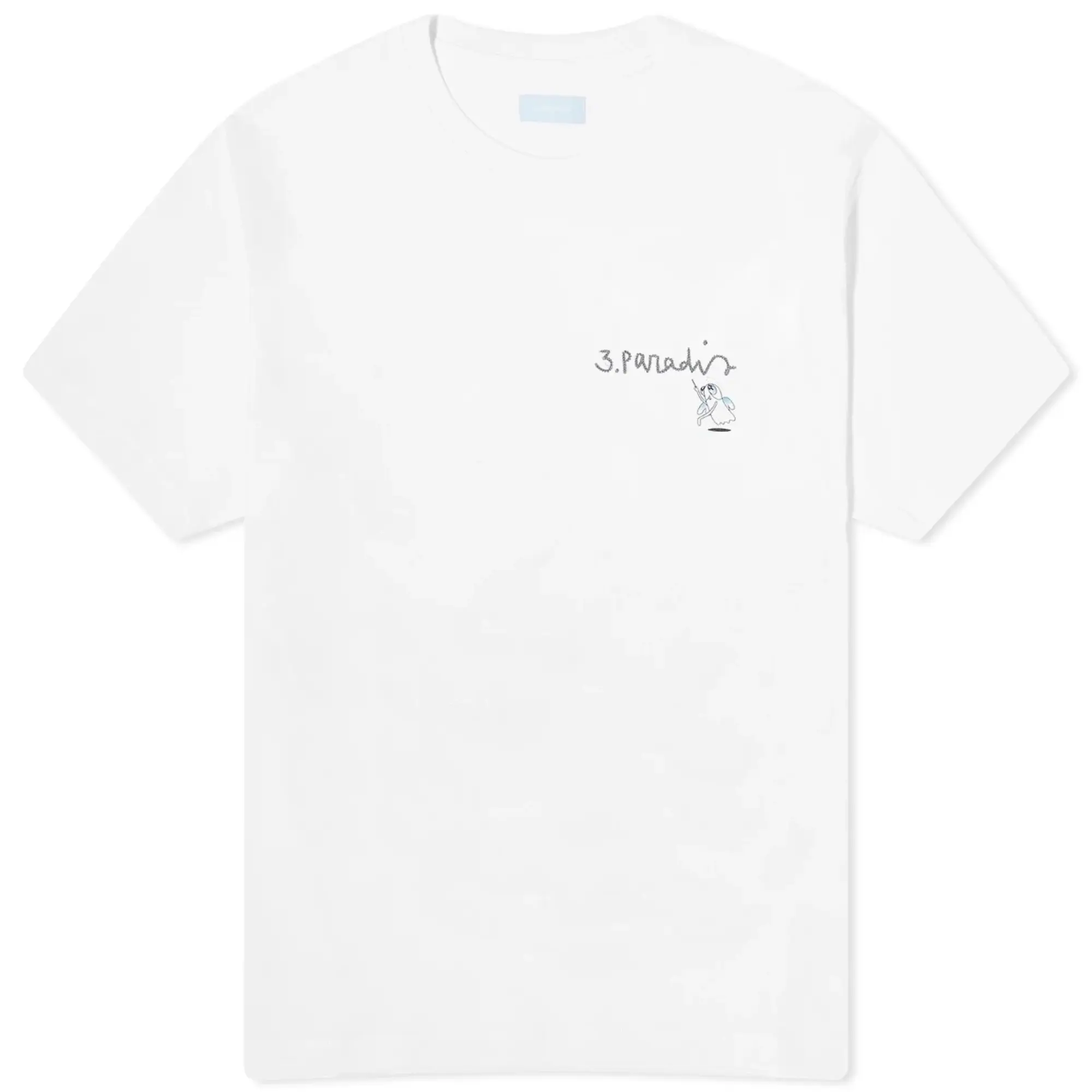 3.Paradis Men's x Edgar Plans Chalkboard T-Shirt White