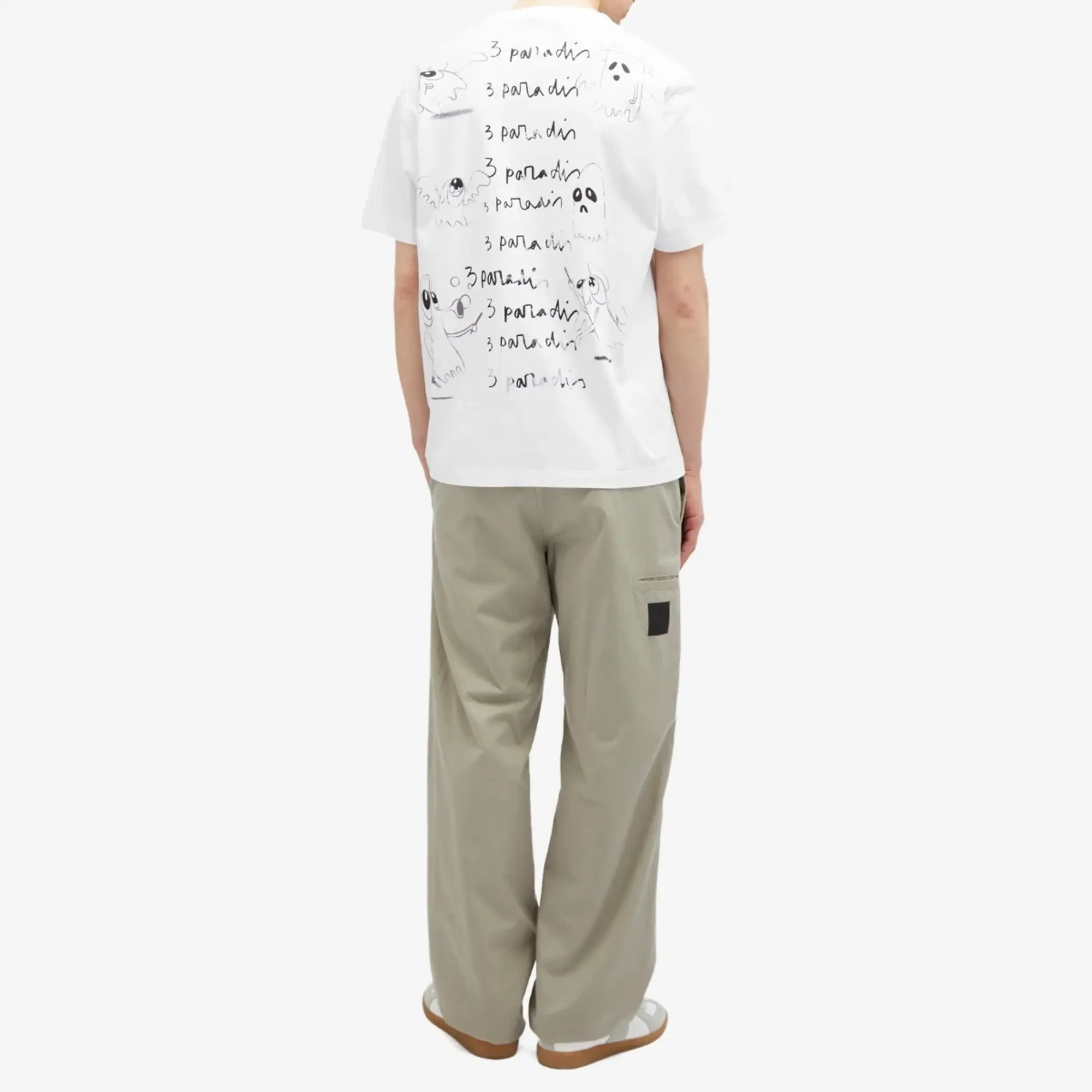 3.Paradis Men's x Edgar Plans Chalkboard T-Shirt White