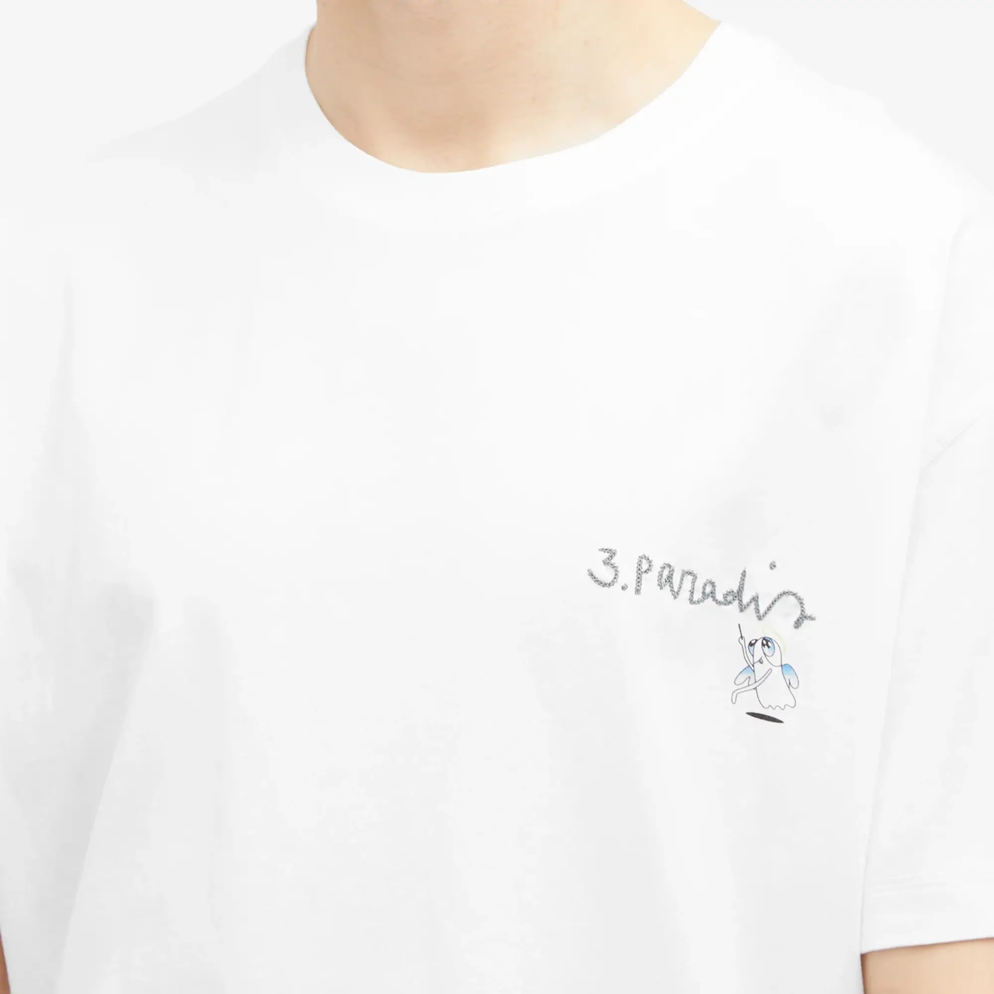 3.Paradis Men's x Edgar Plans Chalkboard T-Shirt White