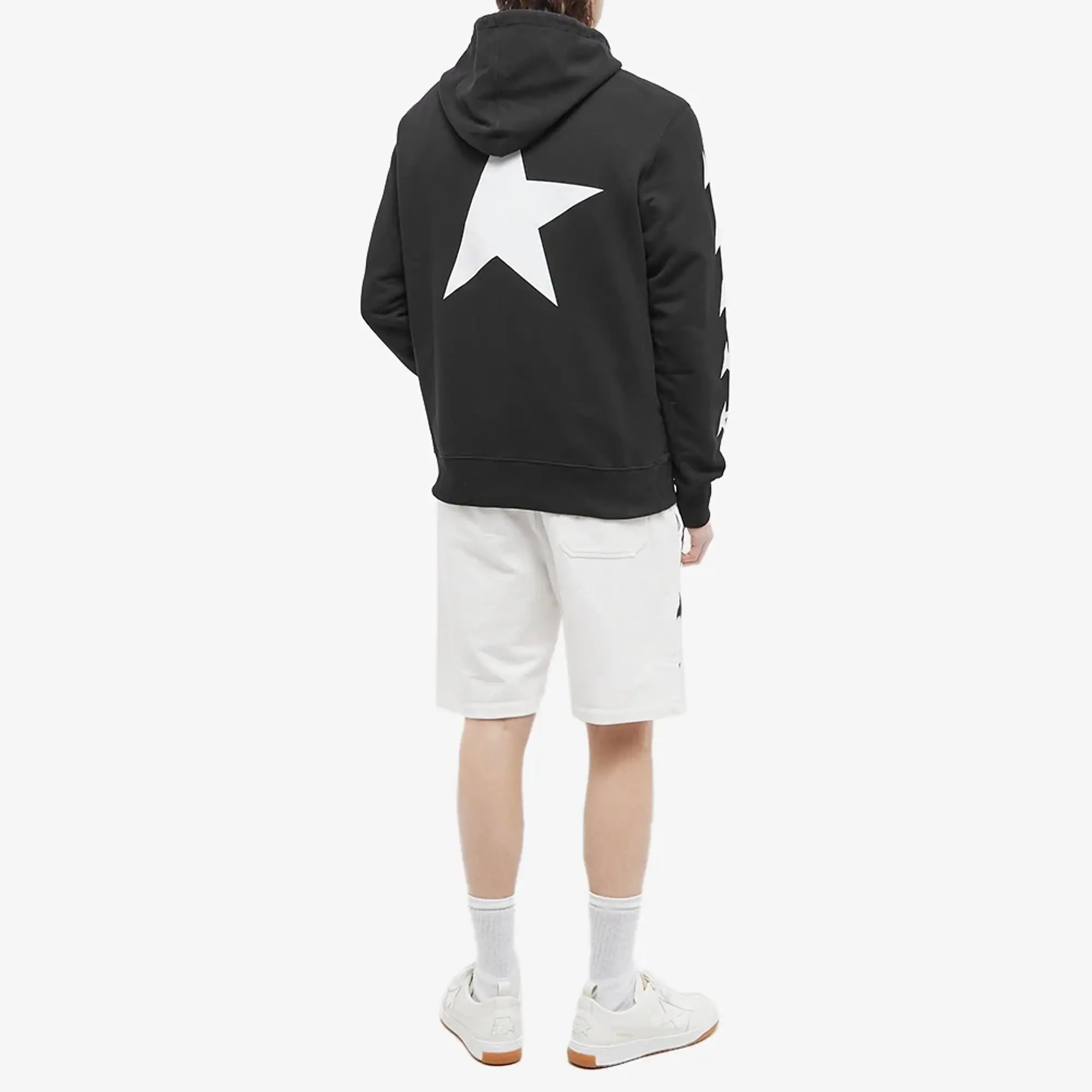 Golden Goose Men's Star Alighiero Hoodie Black/White