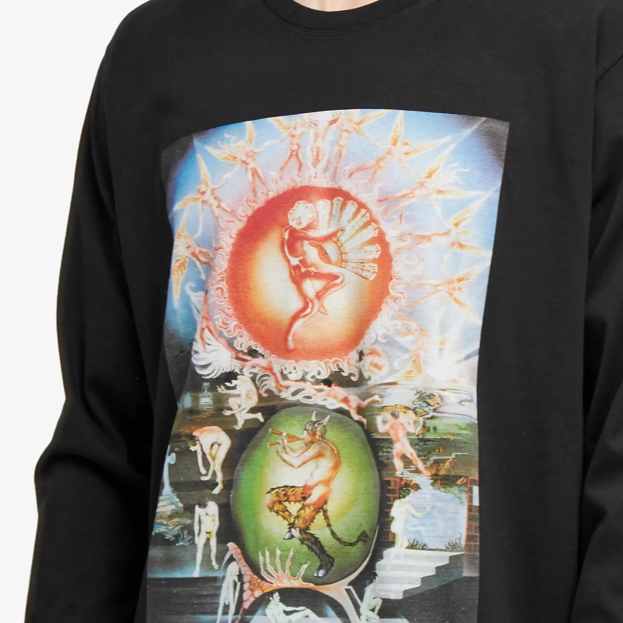 Good Morning Tapes Men's As Above So Below Long Sleeve T-Shirt Black