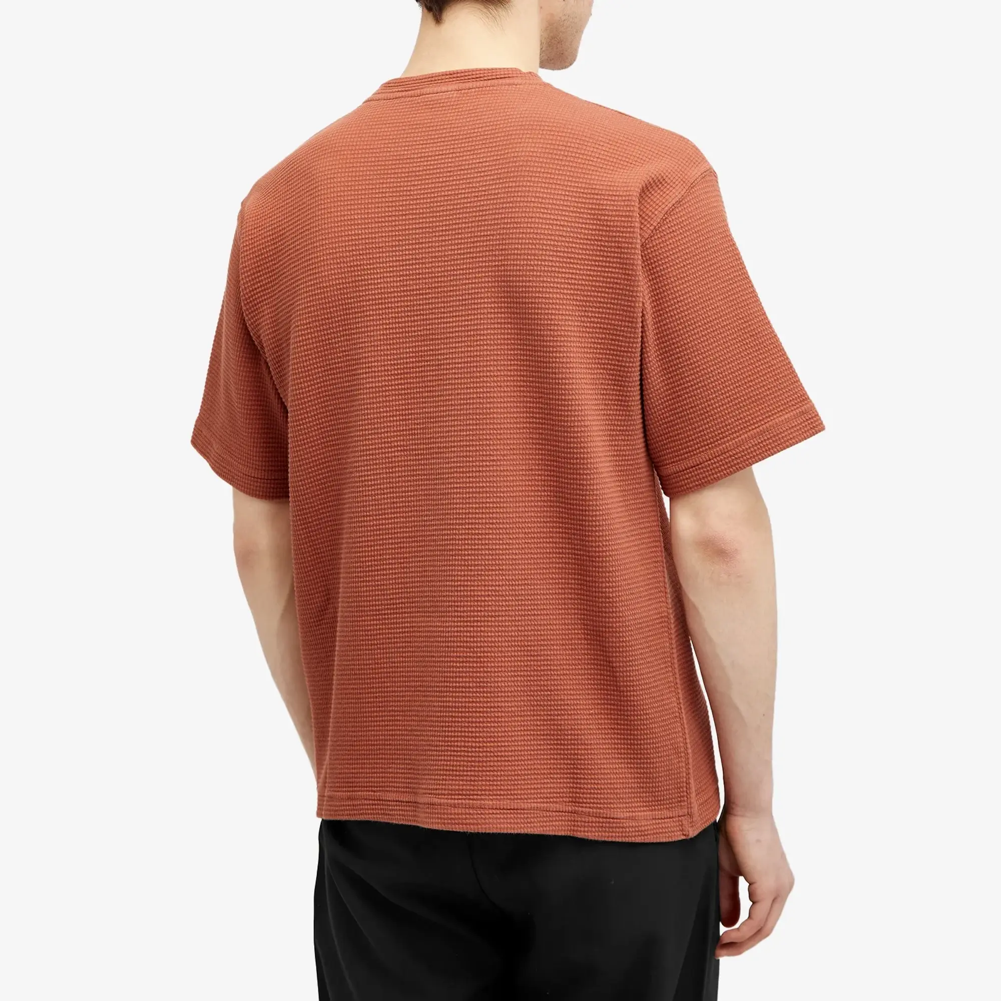 GR10K Men's Heavy Waffle Tee Upupa Red