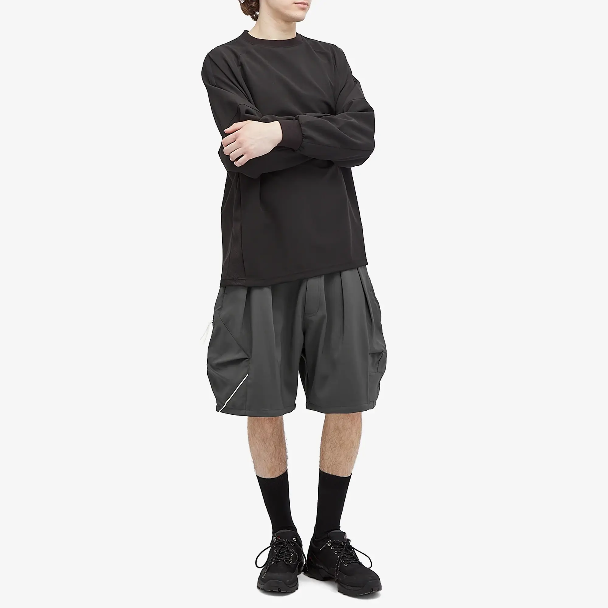 GOOPiMADE Men's P01-M Asymptotic Utility Shorts Iron | GOOP-P01M-UTYSHT-IR  | FOOTY.COM