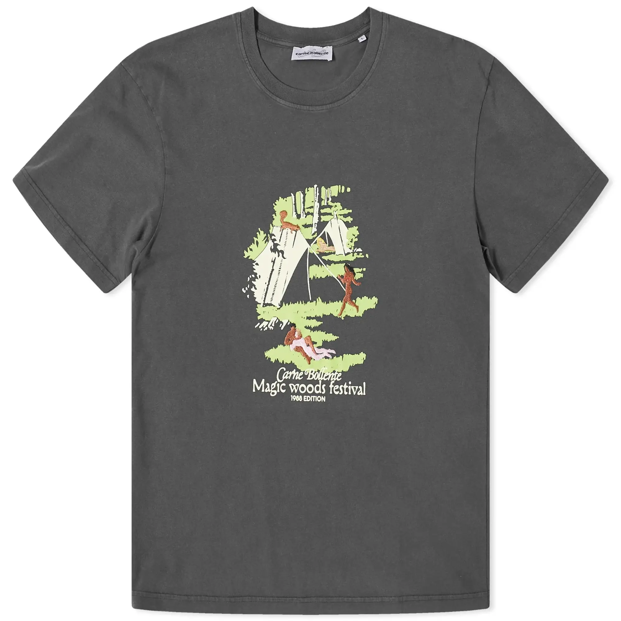 Champion Carne Bollente Men's Magic Woods Festival T-Shirt Washed Black