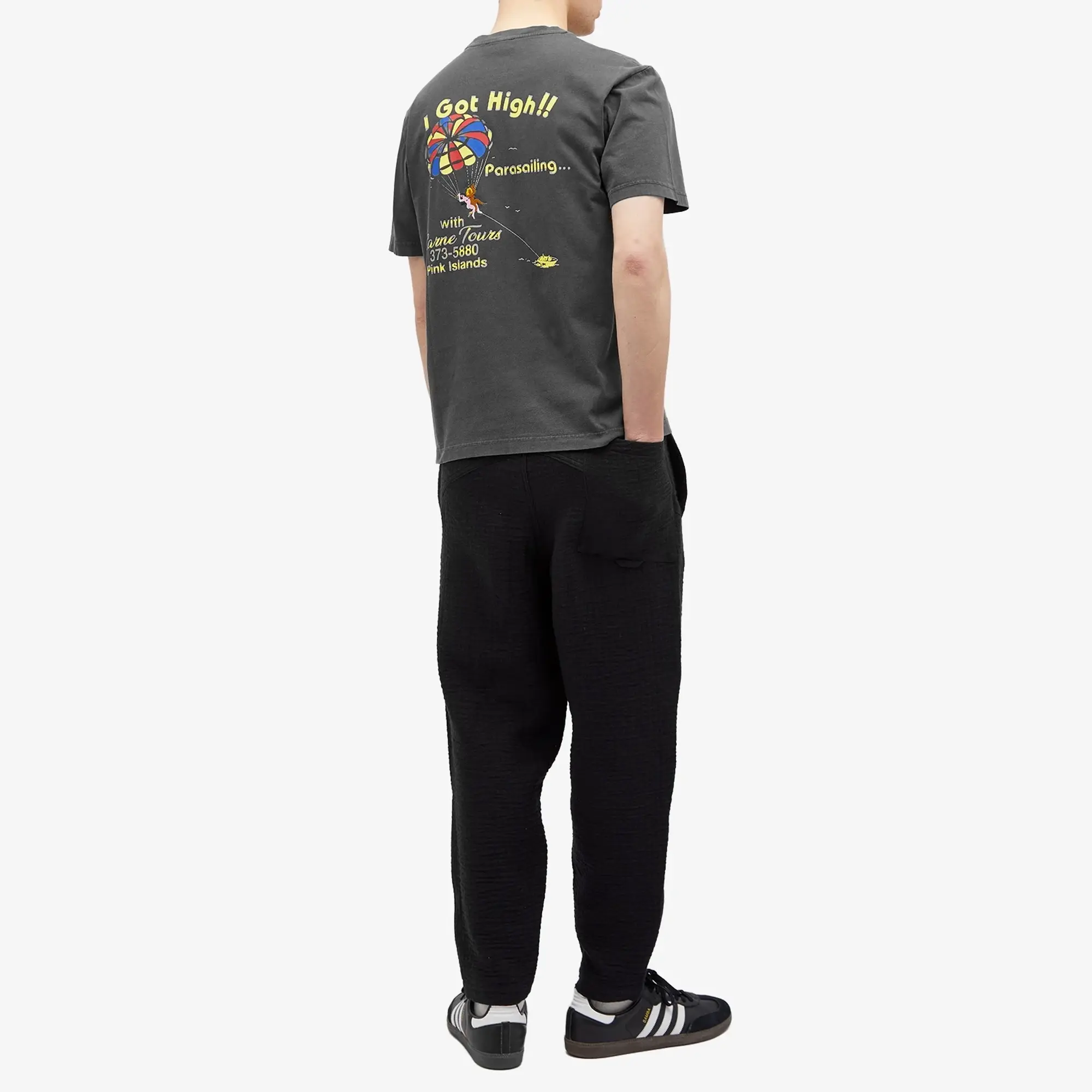 Carne Bollente Men's I Got High T-Shirt Washed Black