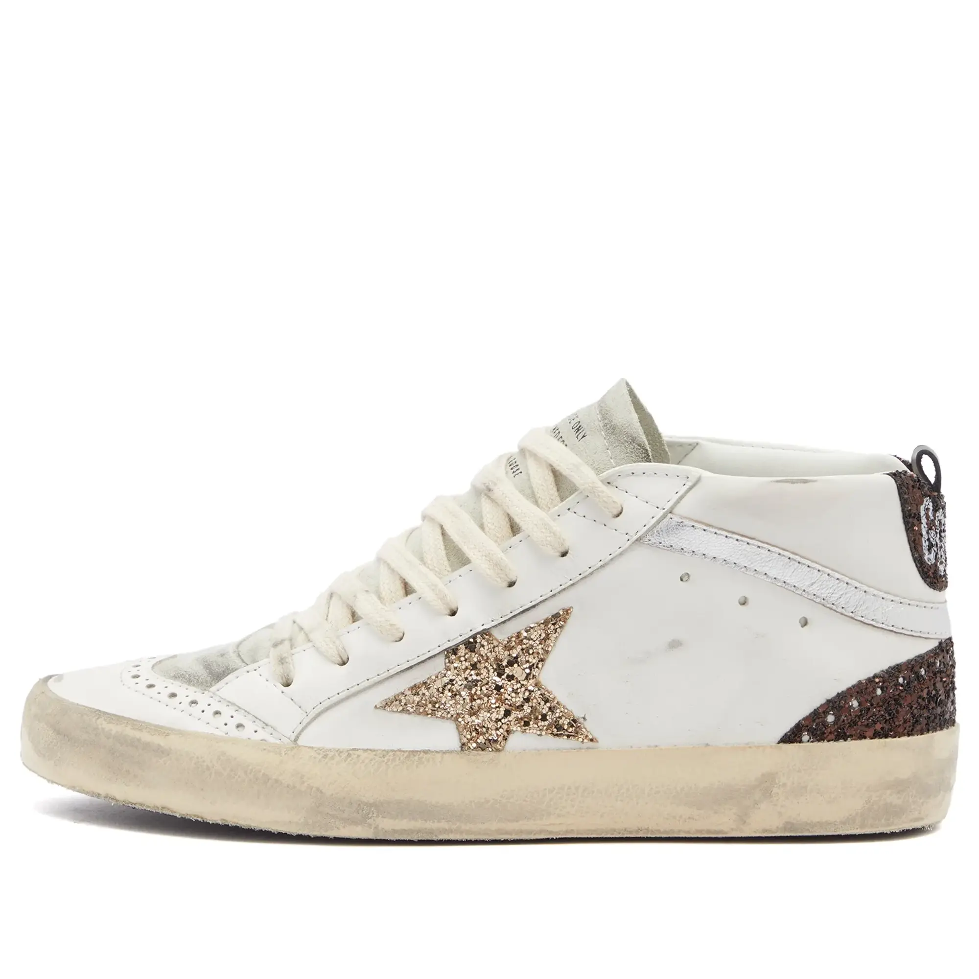 Golden Goose Women's Mid Star Sneaker White/Ice