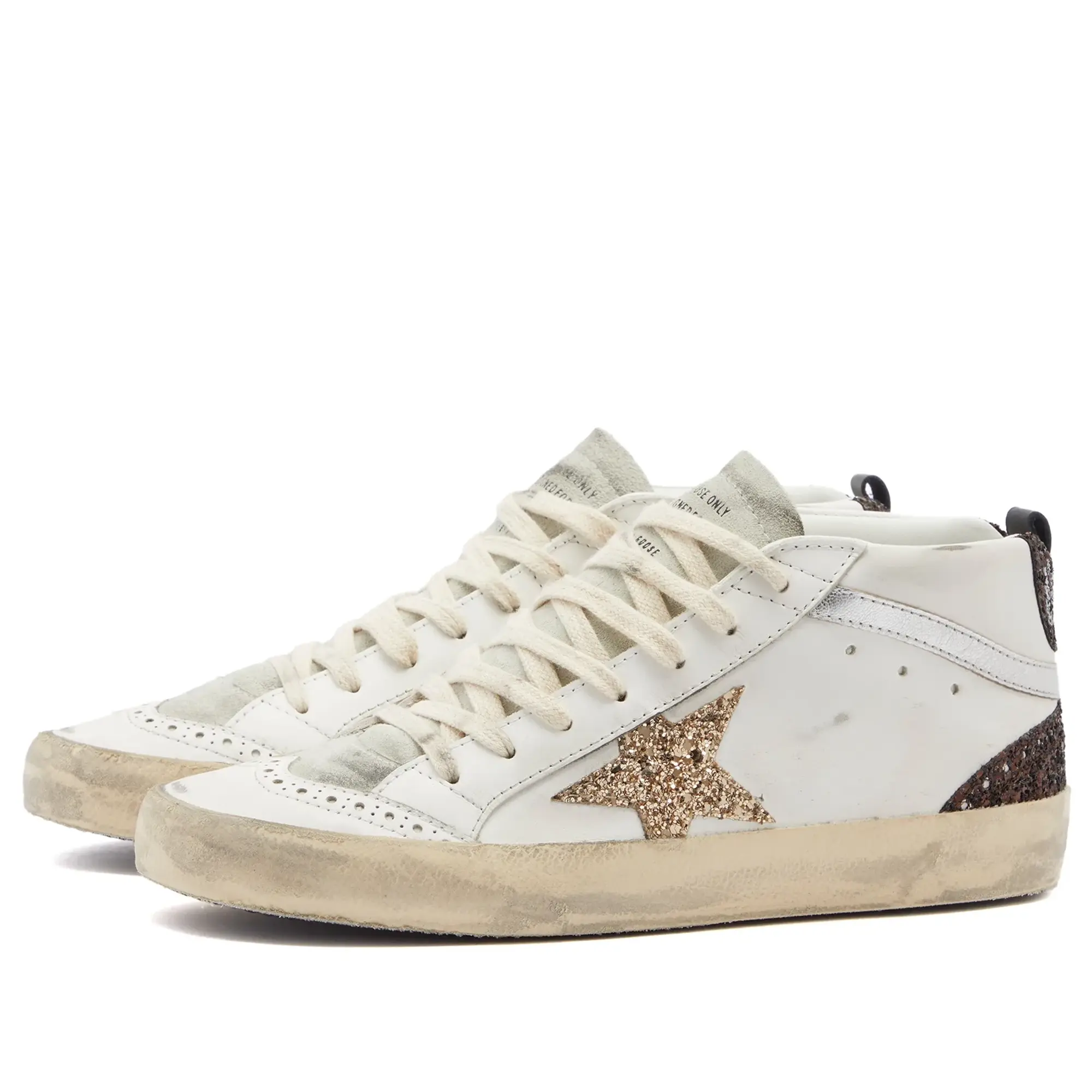 Golden Goose Women's Mid Star Sneaker White/Ice