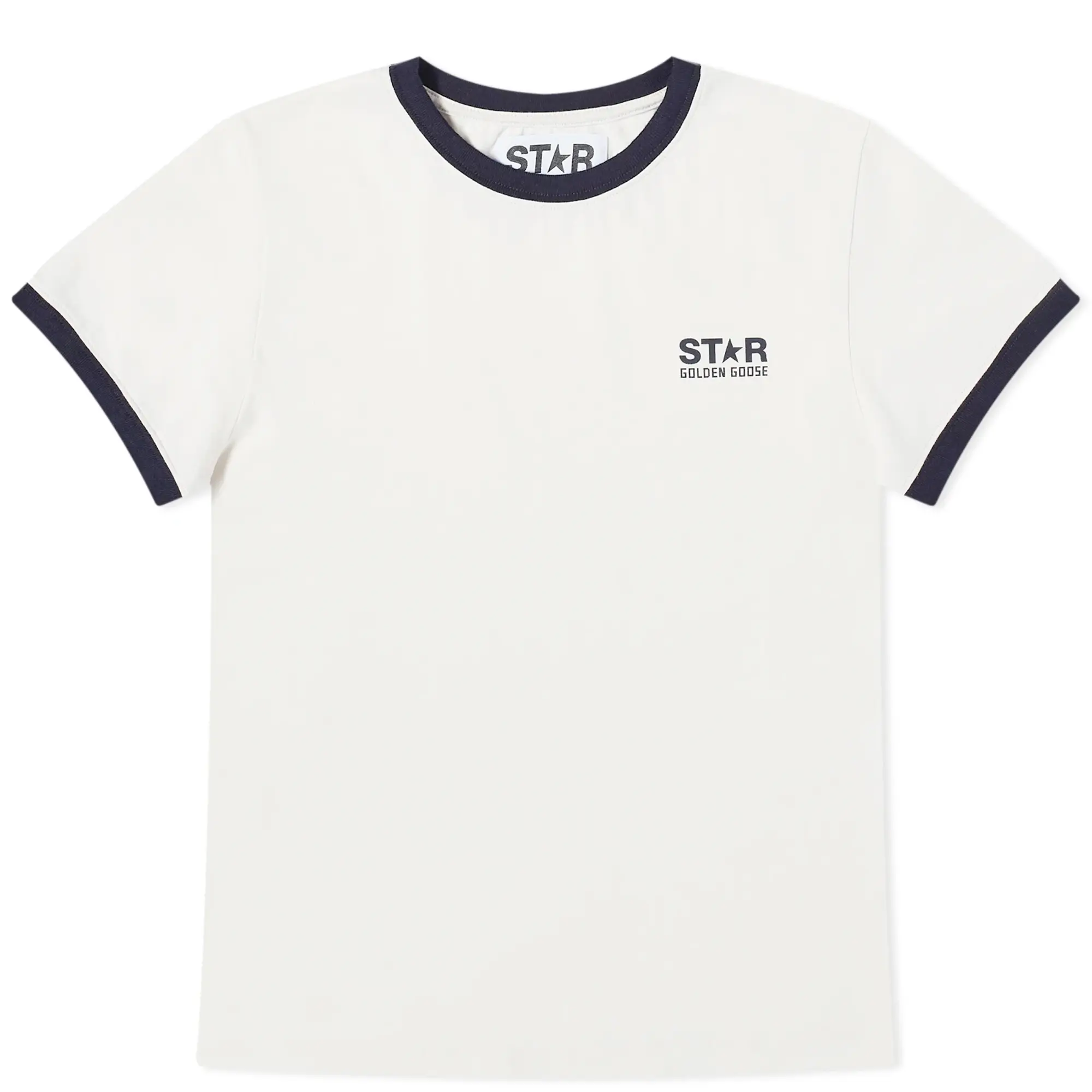 Golden Goose Women's Star T-Shirt Heritage White/Dark Blue